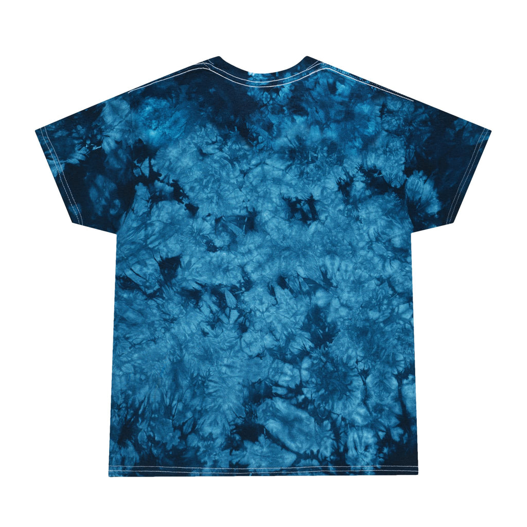 White Ribbon Support Tie-Dye Crystal Tee