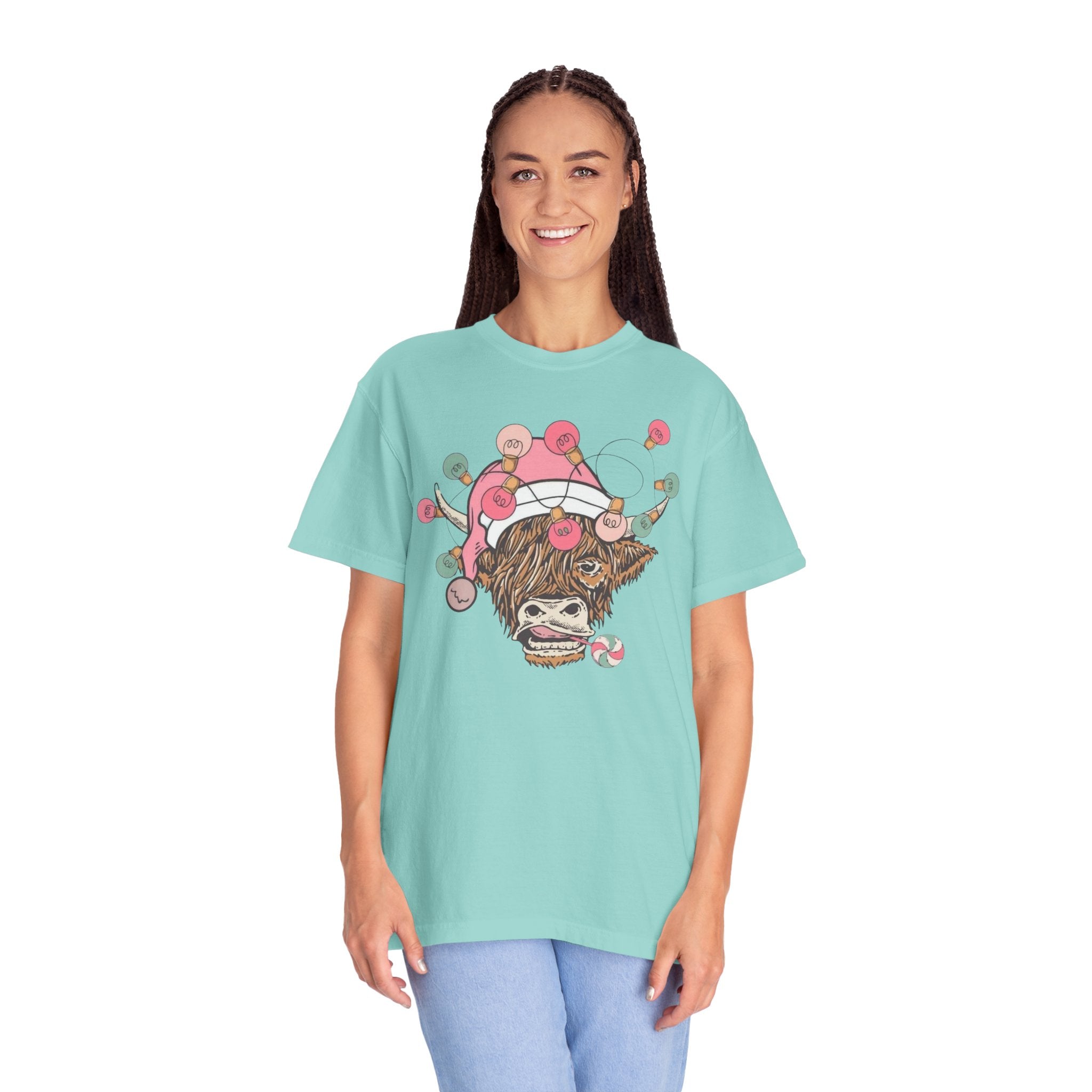 Christmas Cow Unisex T-Shirt