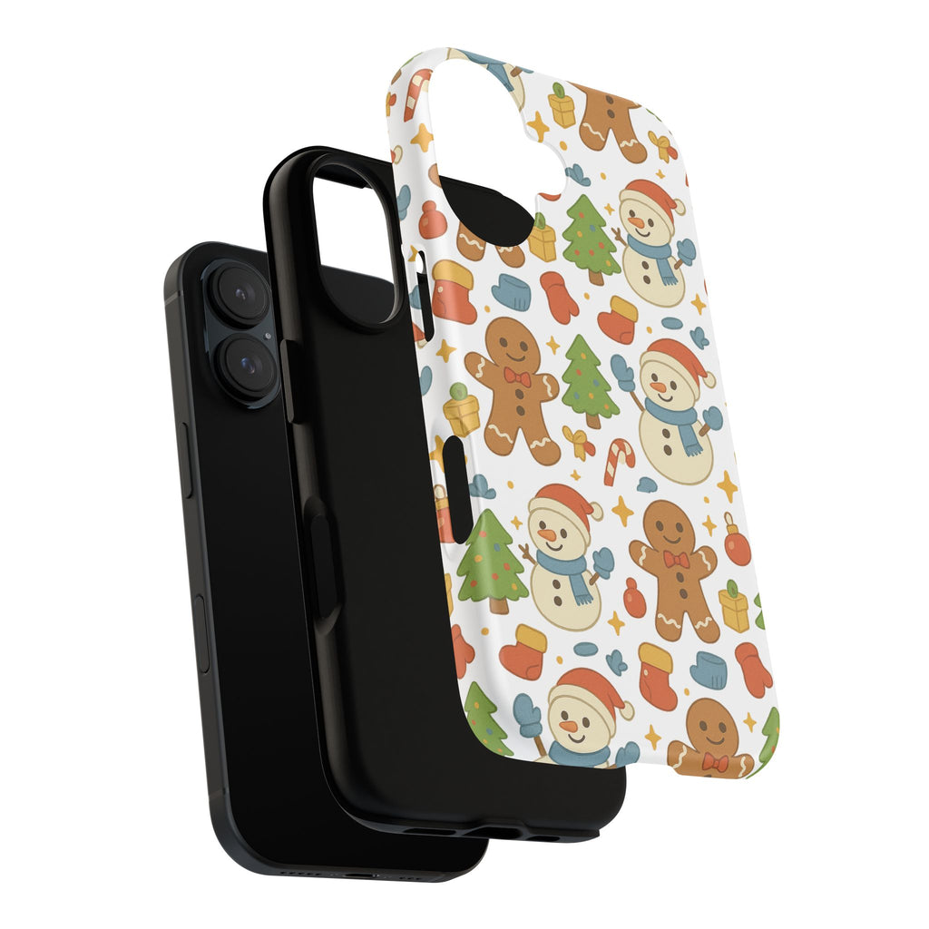 Cute Gingerbread/ Snowmen Christmas Phone Case