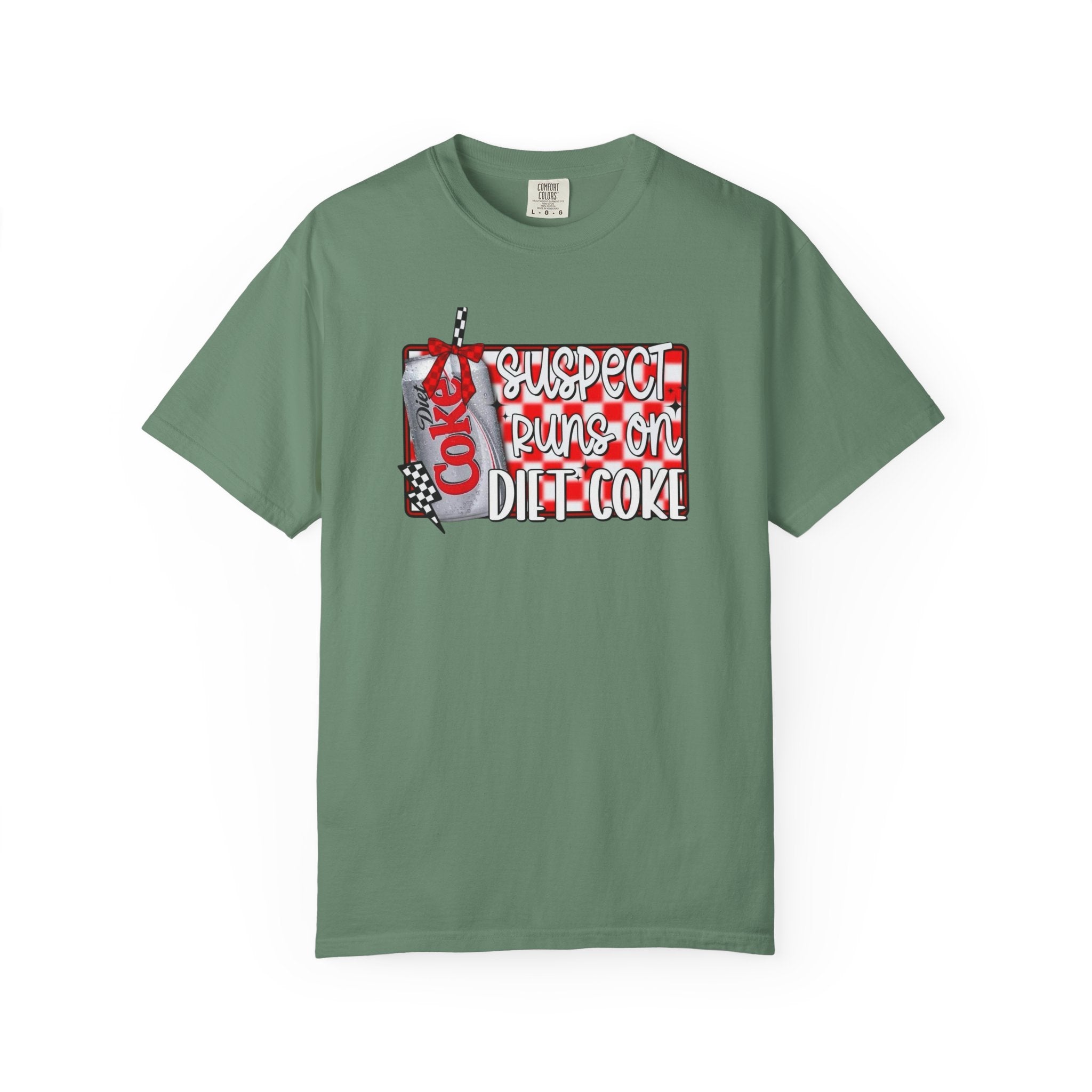 Suspect Runs on Diet Coke Unisex T-Shirt