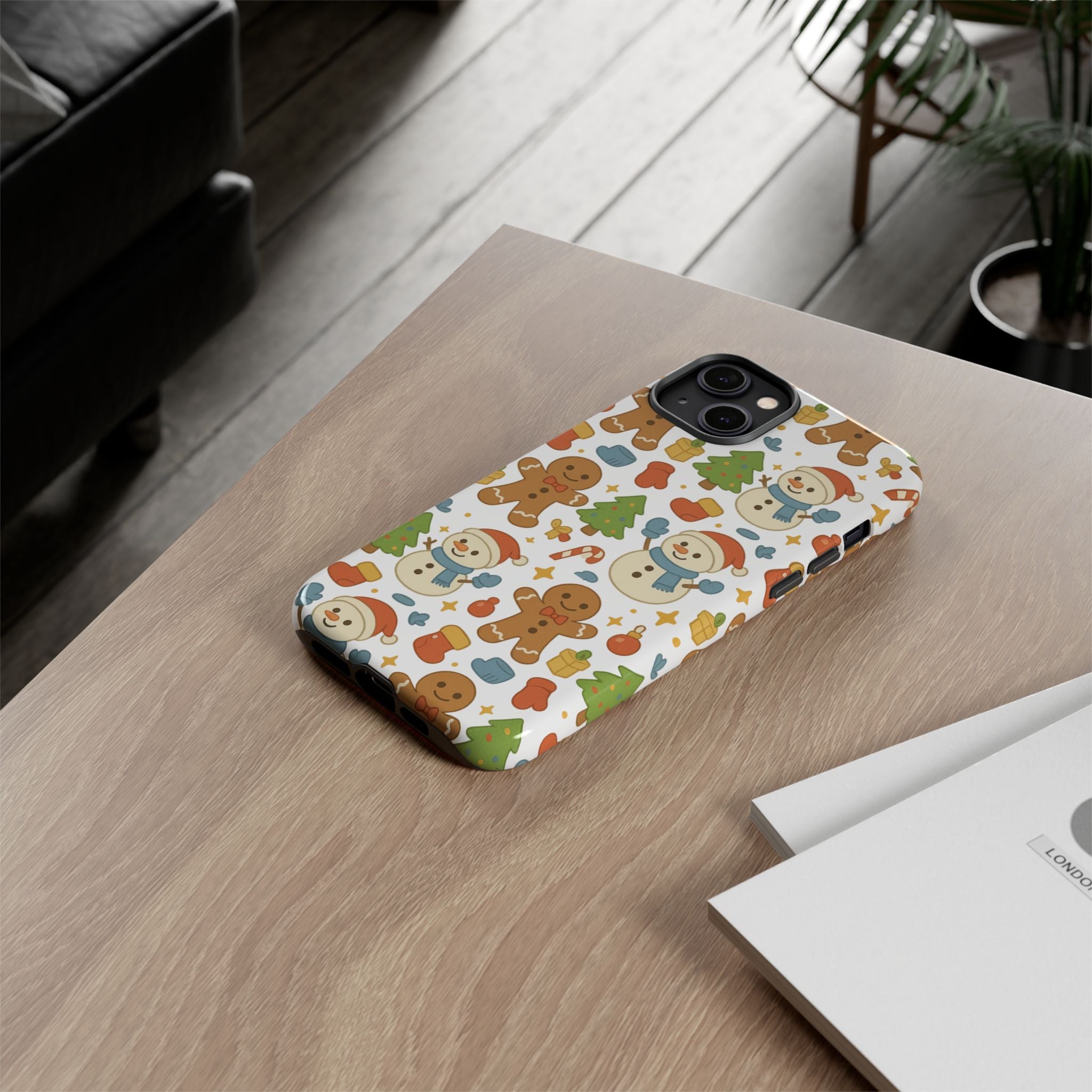 Cute Gingerbread/ Snowmen Christmas Phone Case