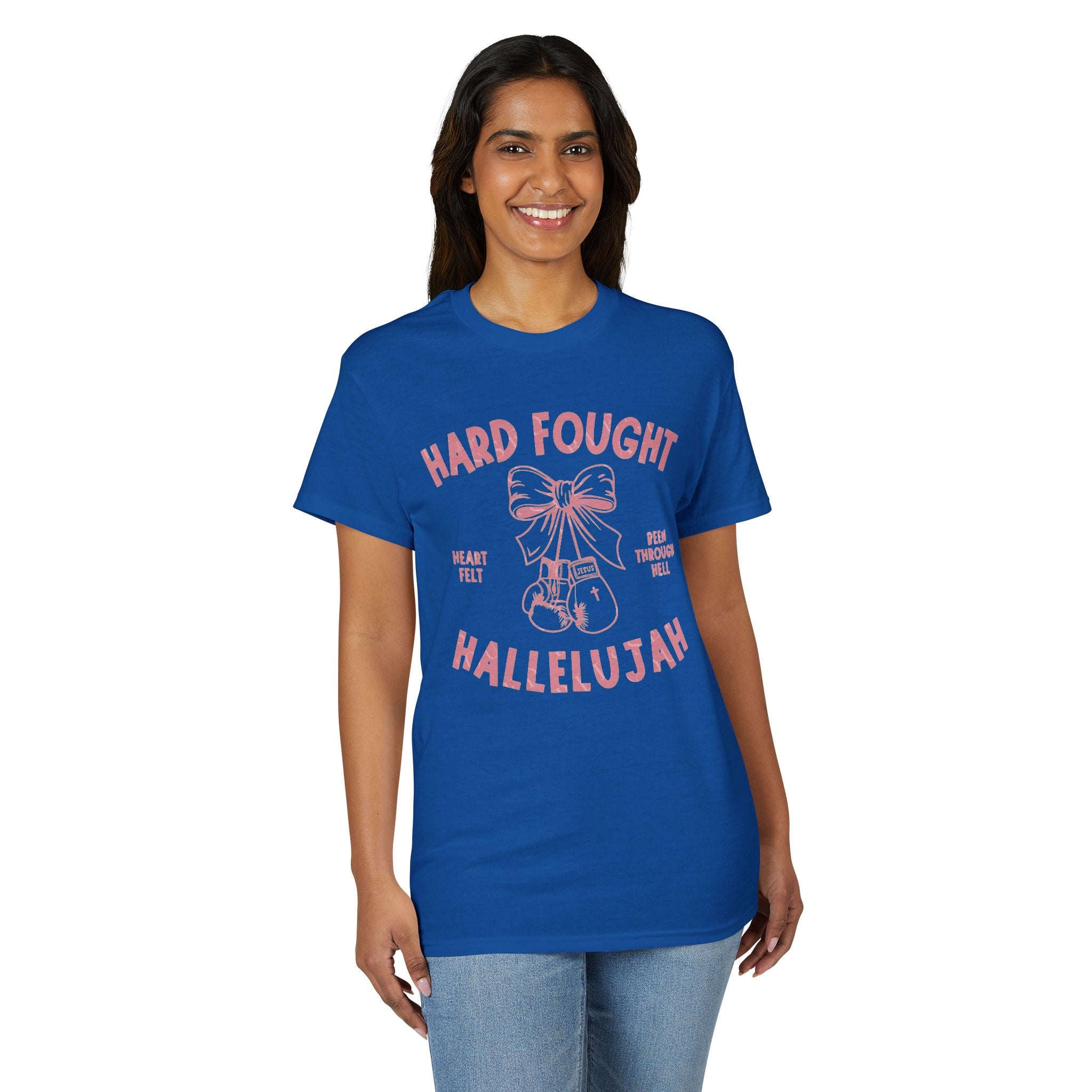 Hard Fought Hallelujah Gildan unisex T-Shirt