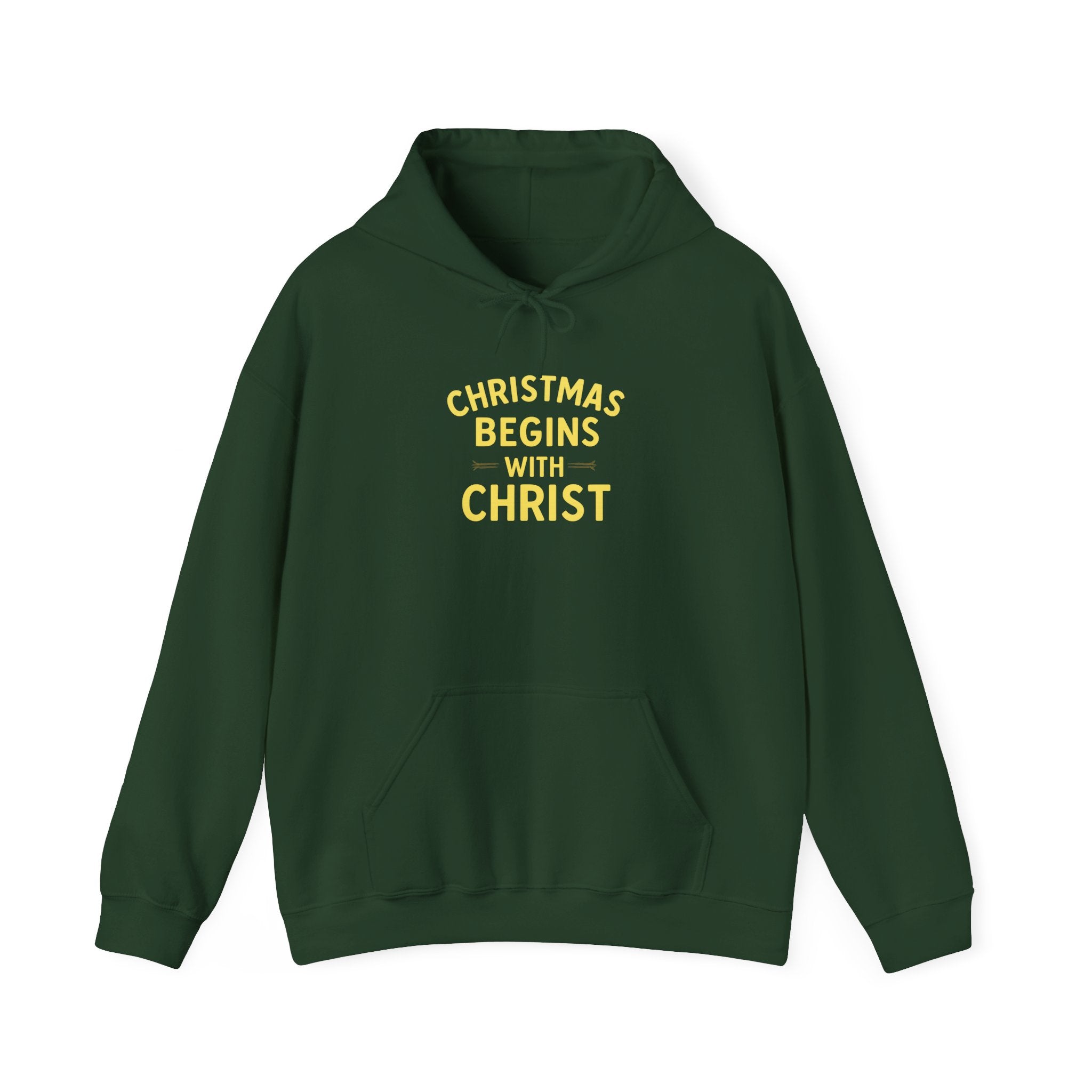 Christmas Begins with Christ Hoodie