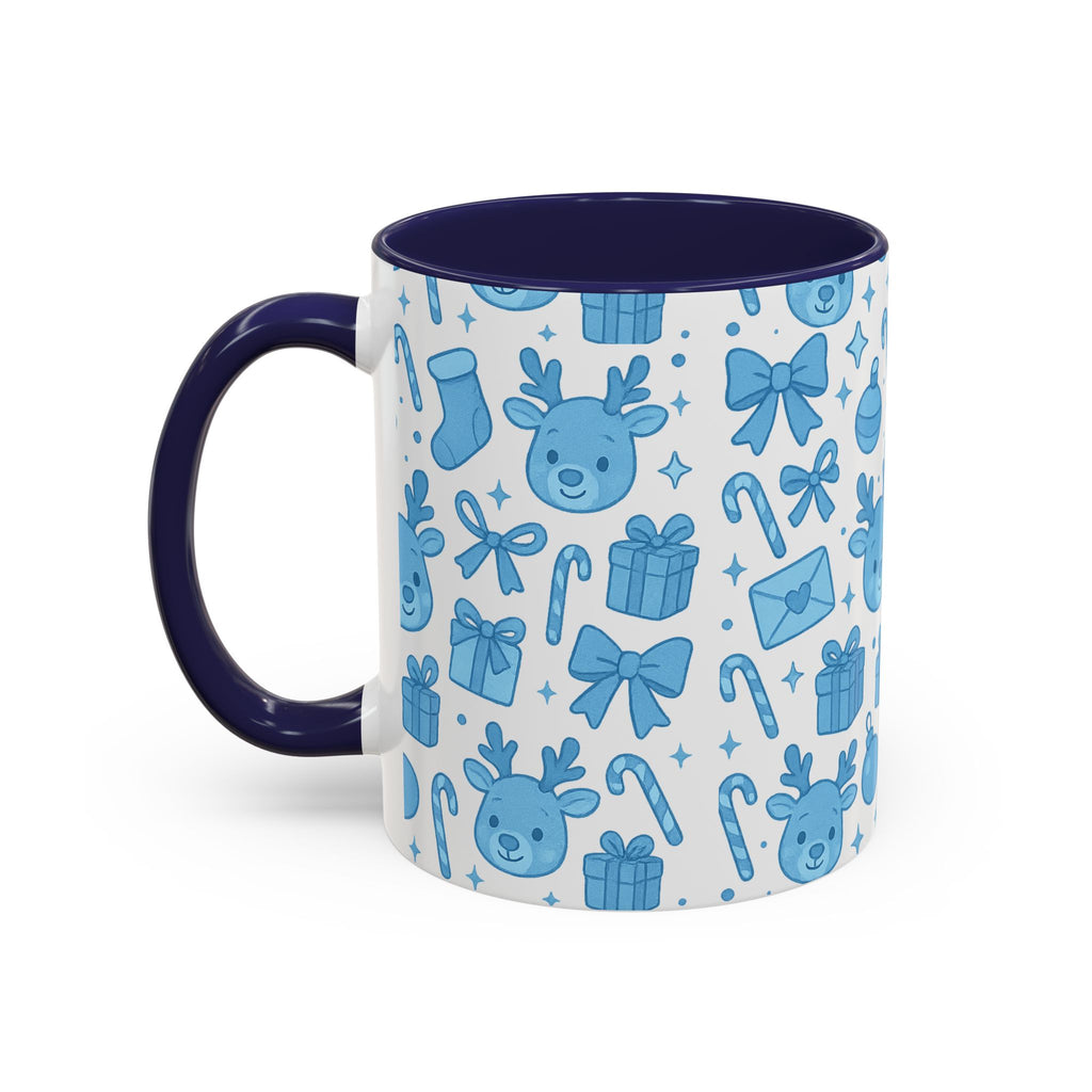 Cute Blue Christmas Mug
