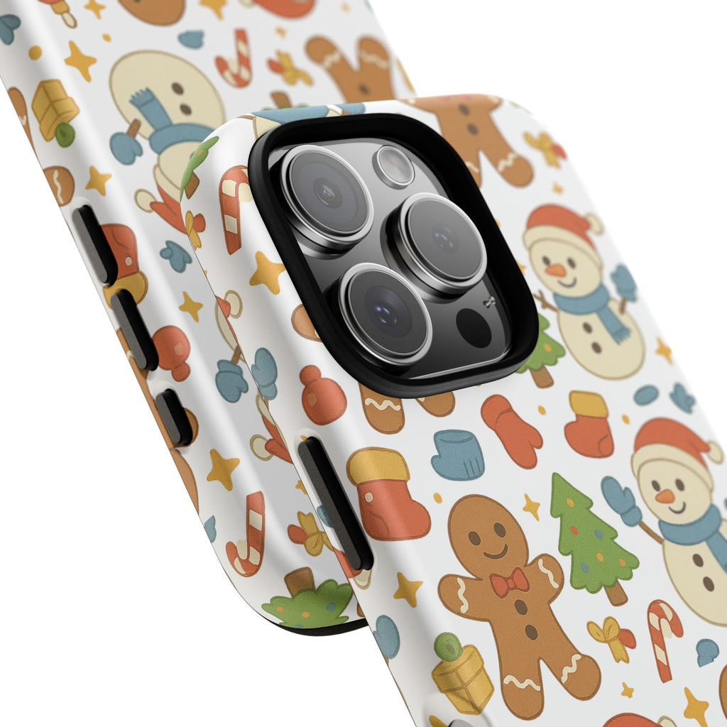 Cute Gingerbread/ Snowmen Christmas Phone Case