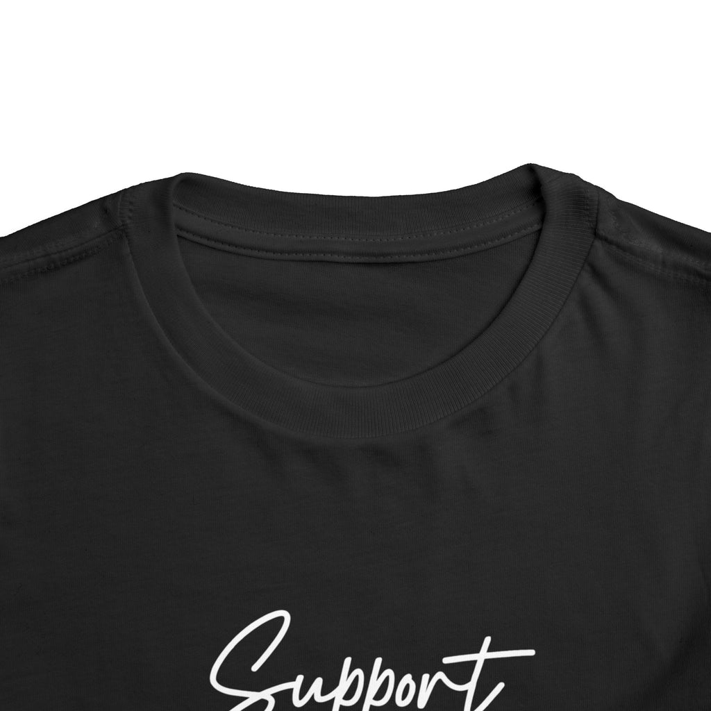 White Ribbon Support Toddler Tee