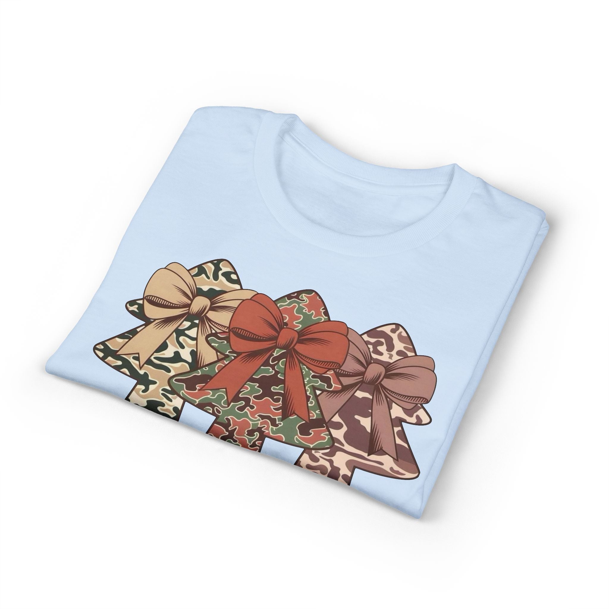Camo Bow Trees Gildan unisex T-Shirt