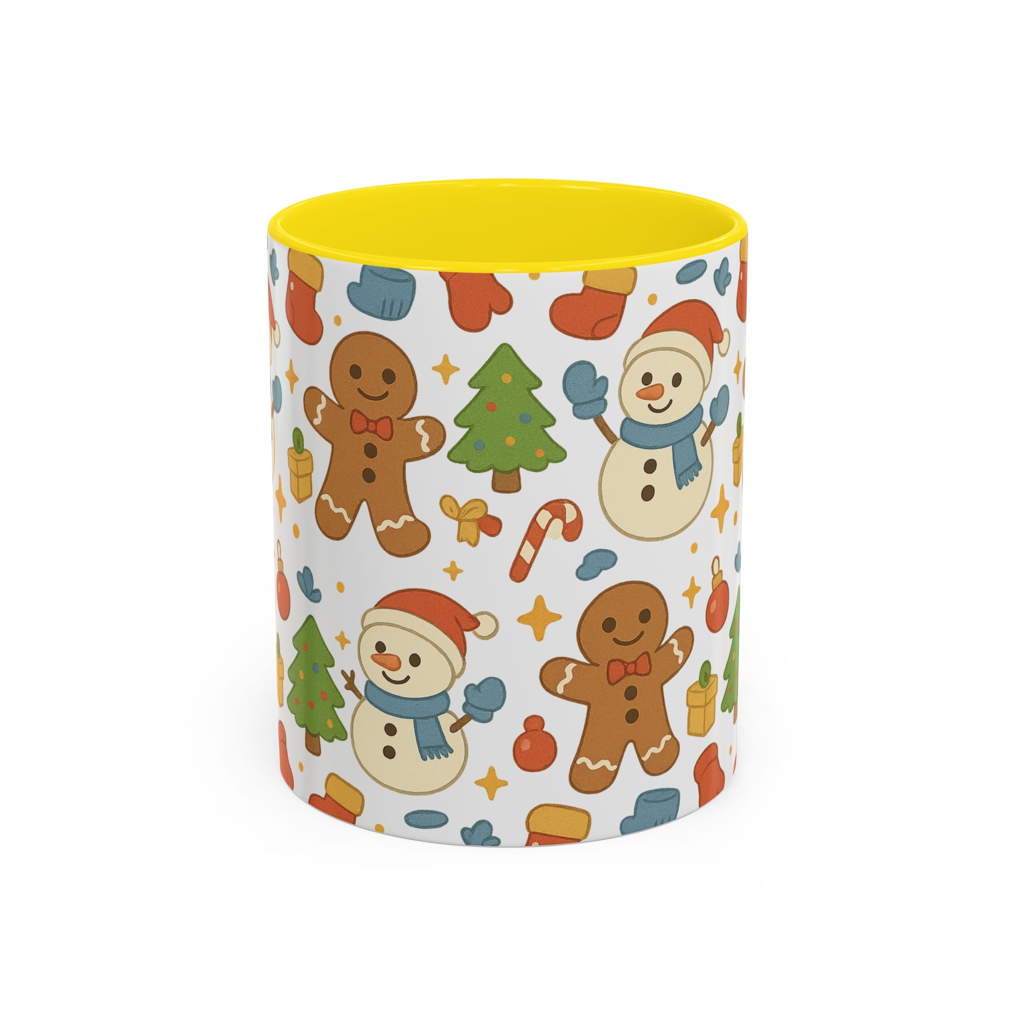 Cute Gingerbread/ Snowmen Christmas Mug