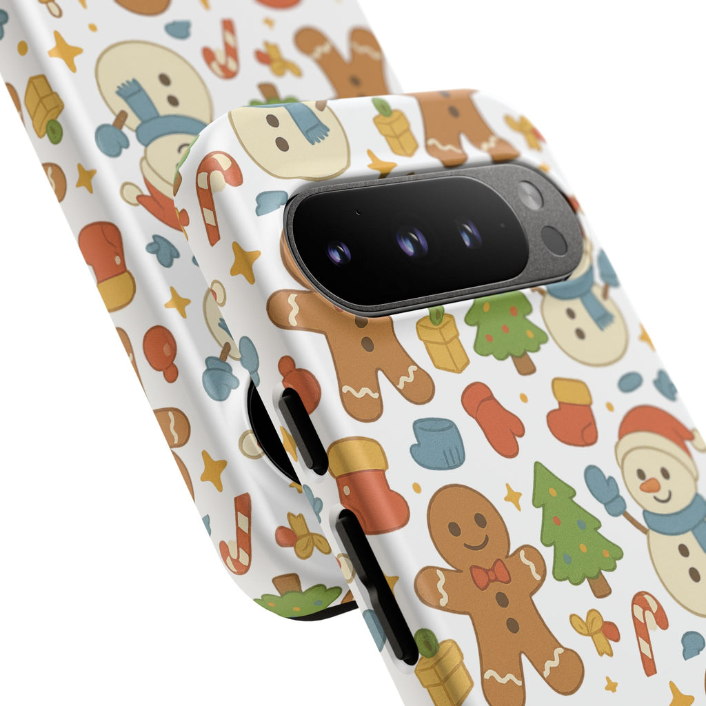 Cute Gingerbread/ Snowmen Christmas Phone Case