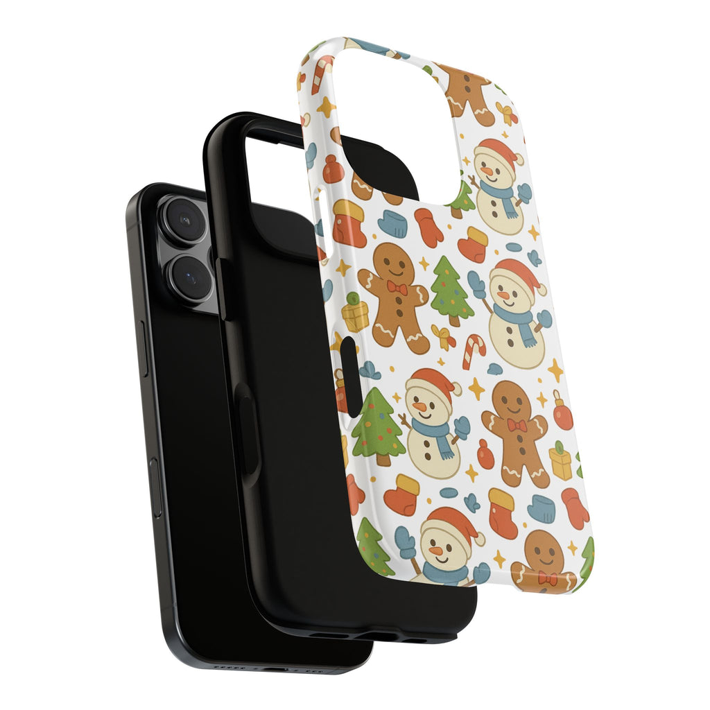 Cute Gingerbread/ Snowmen Christmas Phone Case