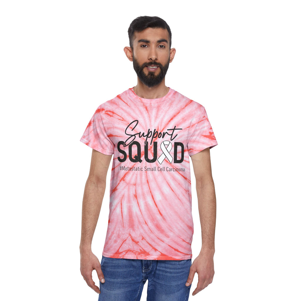 White Ribbon Support Tie-Dye Cyclone Tee