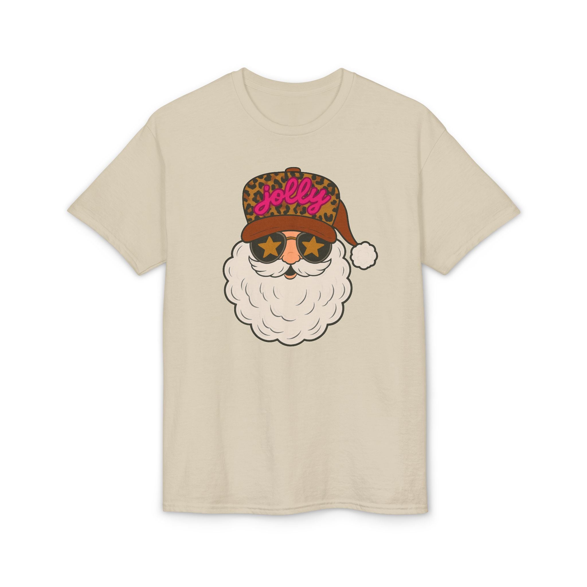 Leopard Jolly Santa Gildan unisex T-Shirt