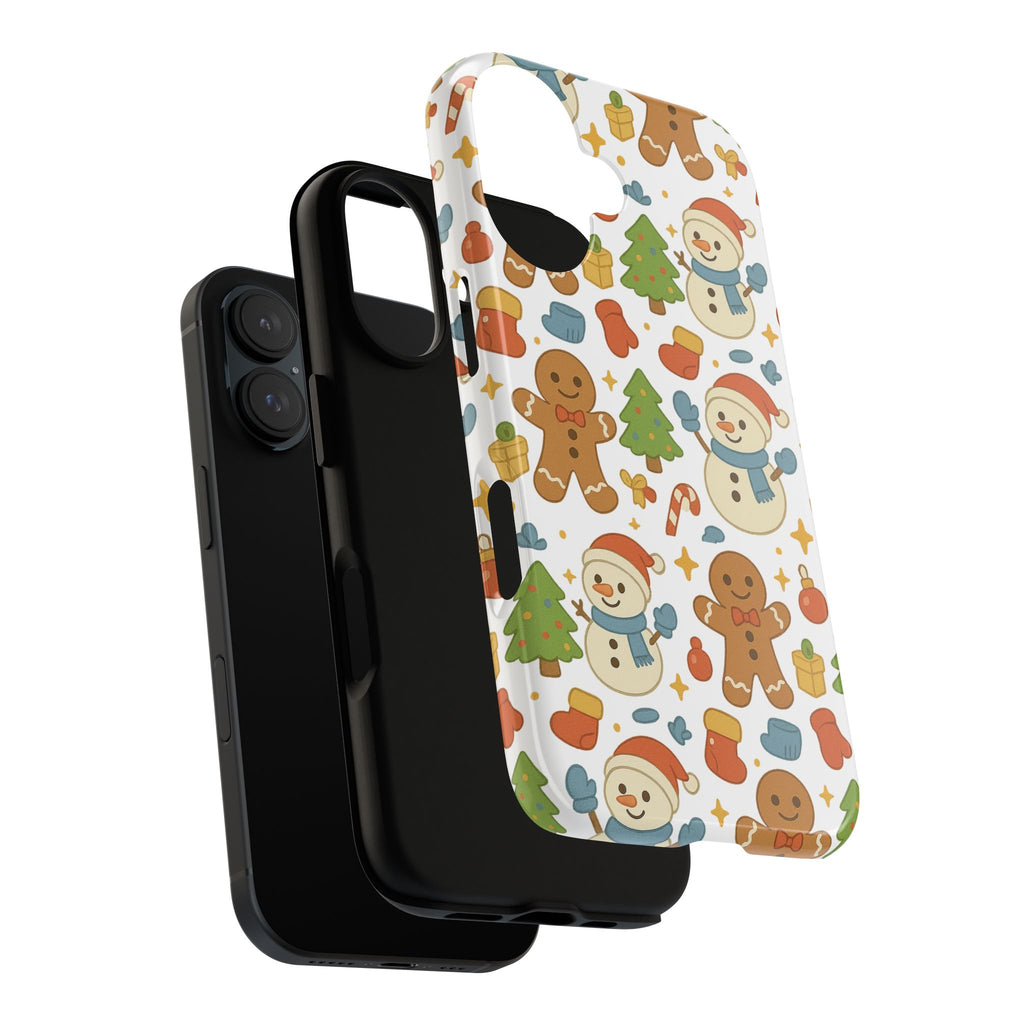 Cute Gingerbread/ Snowmen Christmas Phone Case