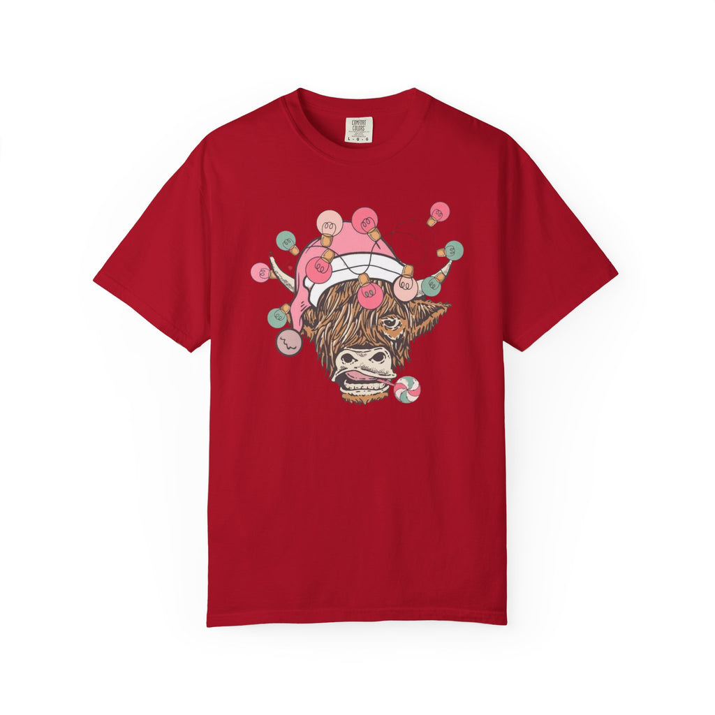 Christmas Cow Unisex T-Shirt