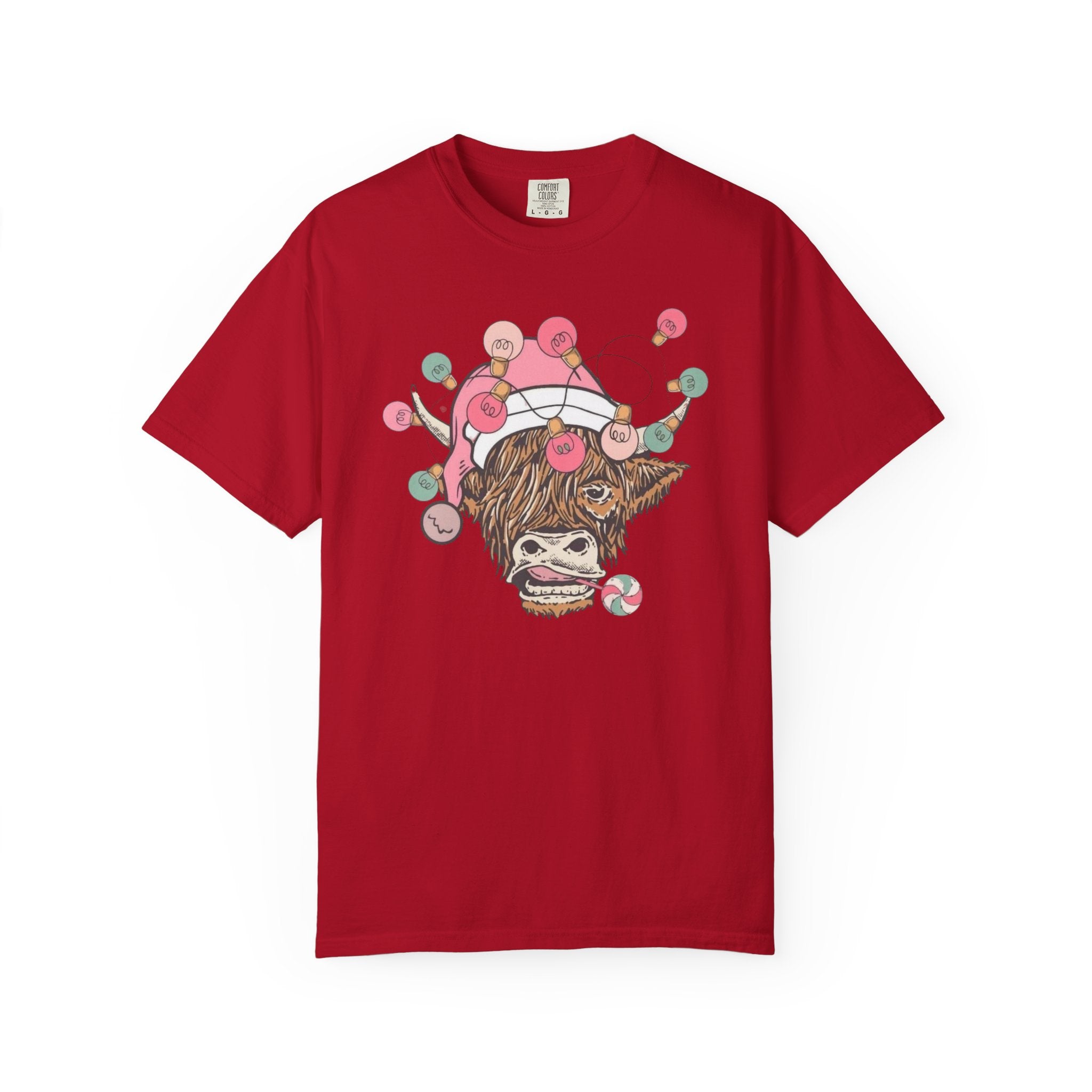 Christmas Cow Unisex T-Shirt