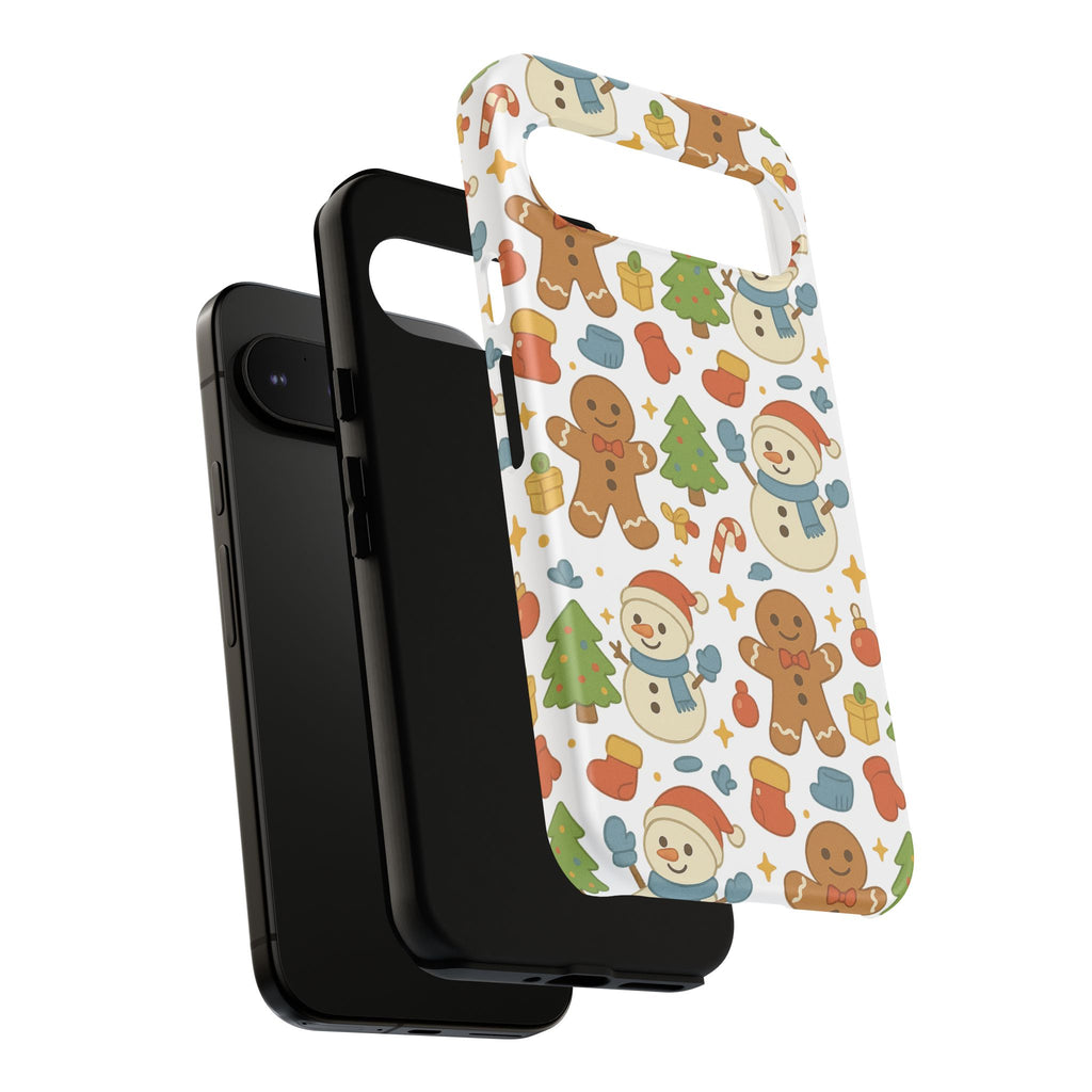 Cute Gingerbread/ Snowmen Christmas Phone Case