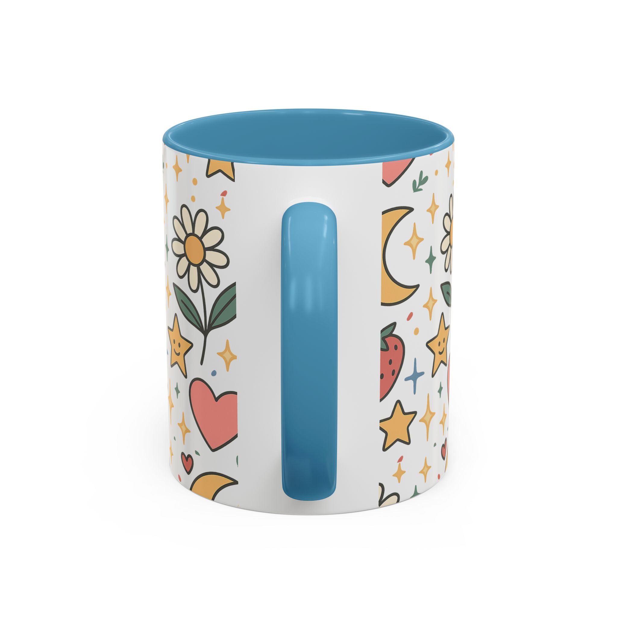 Cute Strawberries/ Flowers Mug