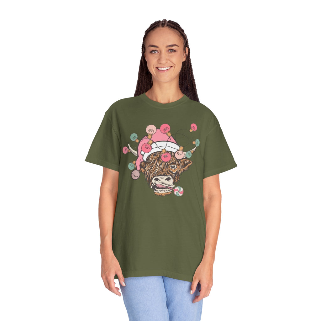 Christmas Cow Unisex T-Shirt