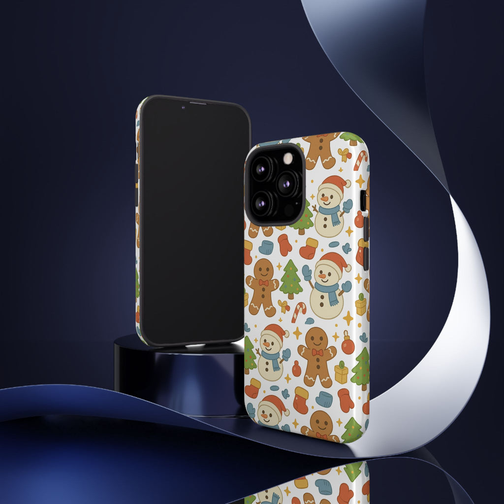 Cute Gingerbread/ Snowmen Christmas Phone Case