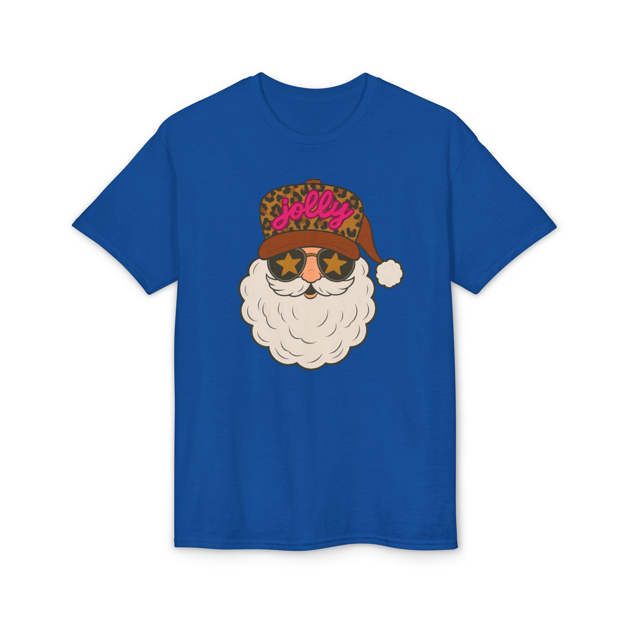 Leopard Jolly Santa Gildan unisex T-Shirt