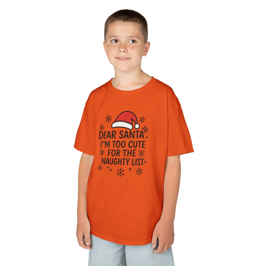 I’m too Cute for the Naughty List Kids Tee