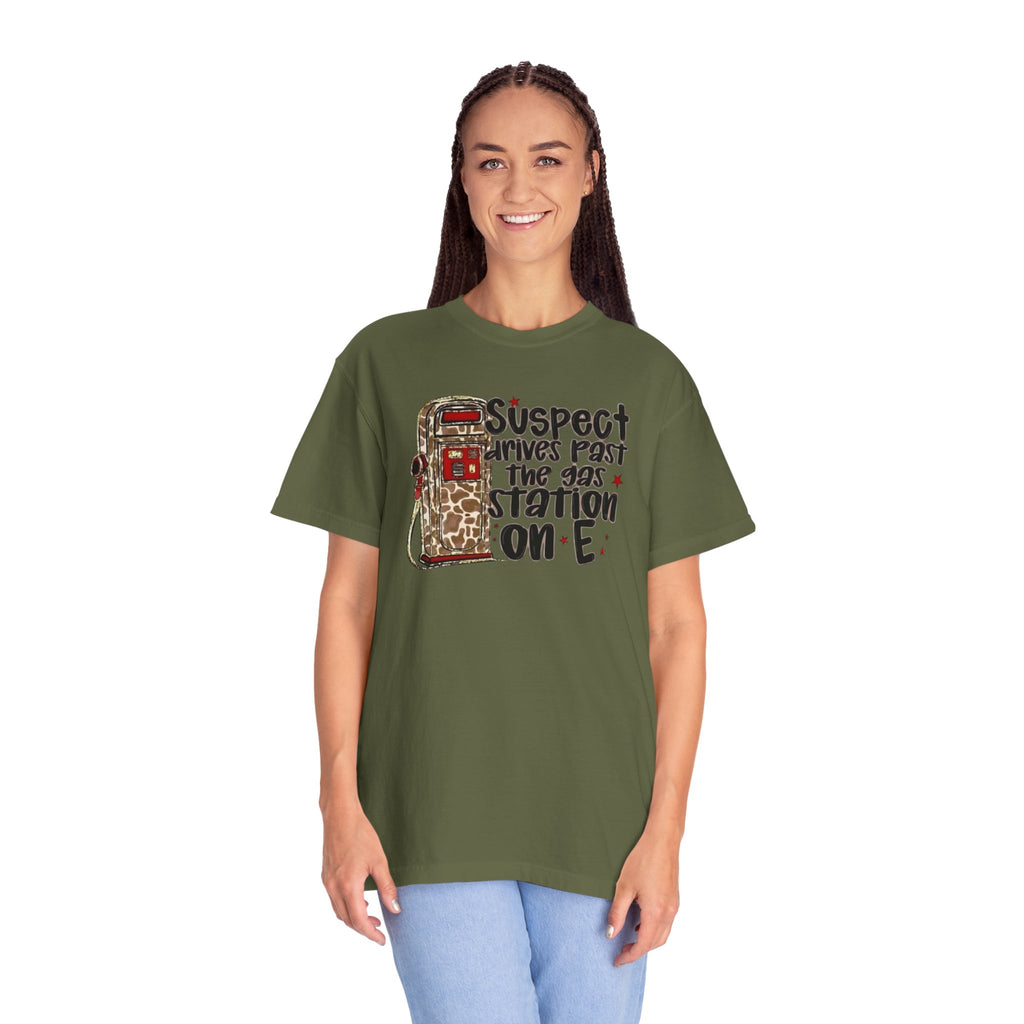 Suspect Drives on E Unisex T-Shirt