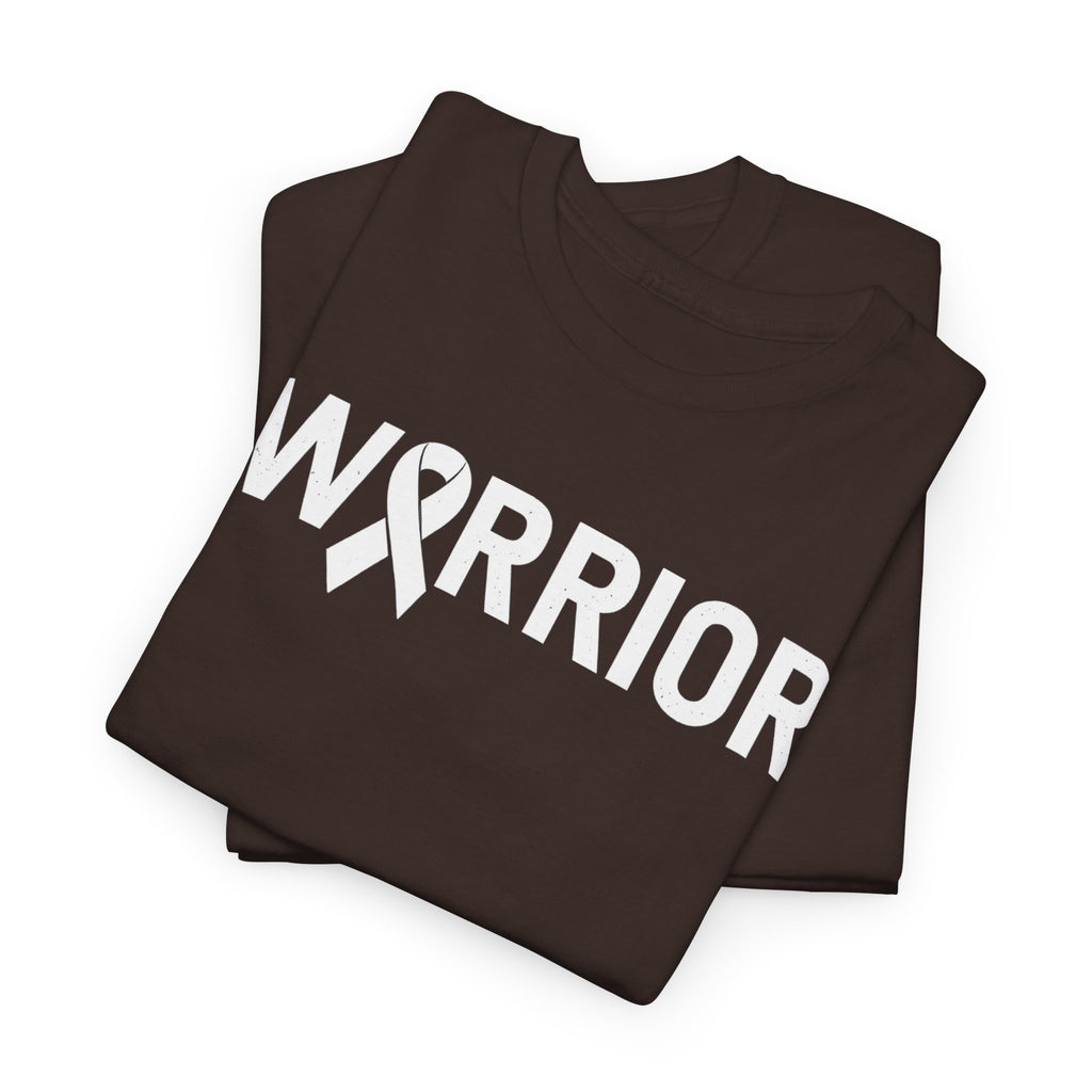 White Ribbon Warrior Unisex Gildan T-Shirt