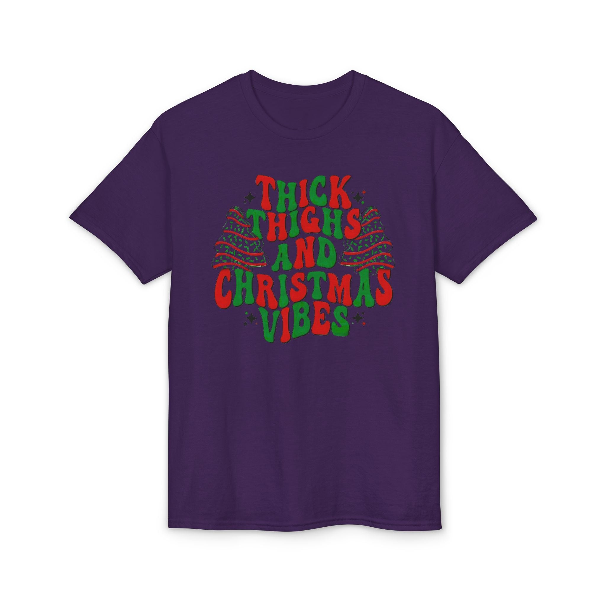 Thick Thighs and Christmas Vibes Gildan unisex T-Shirt