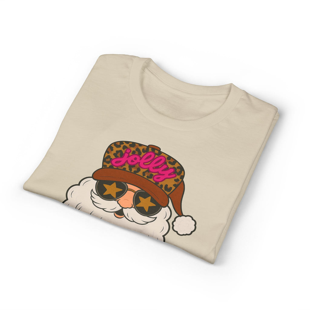 Leopard Jolly Santa Gildan unisex T-Shirt
