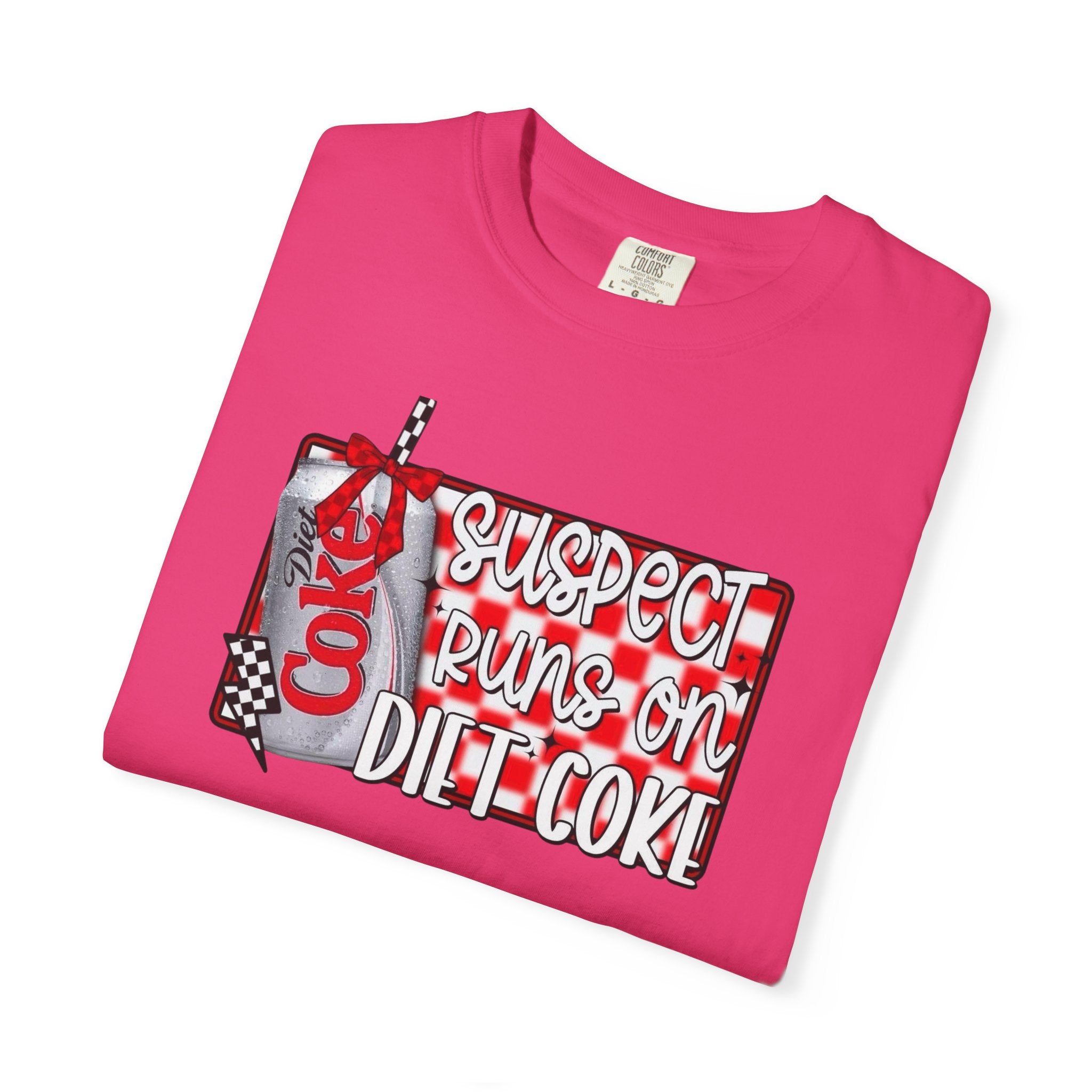 Suspect Runs on Diet Coke Unisex T-Shirt