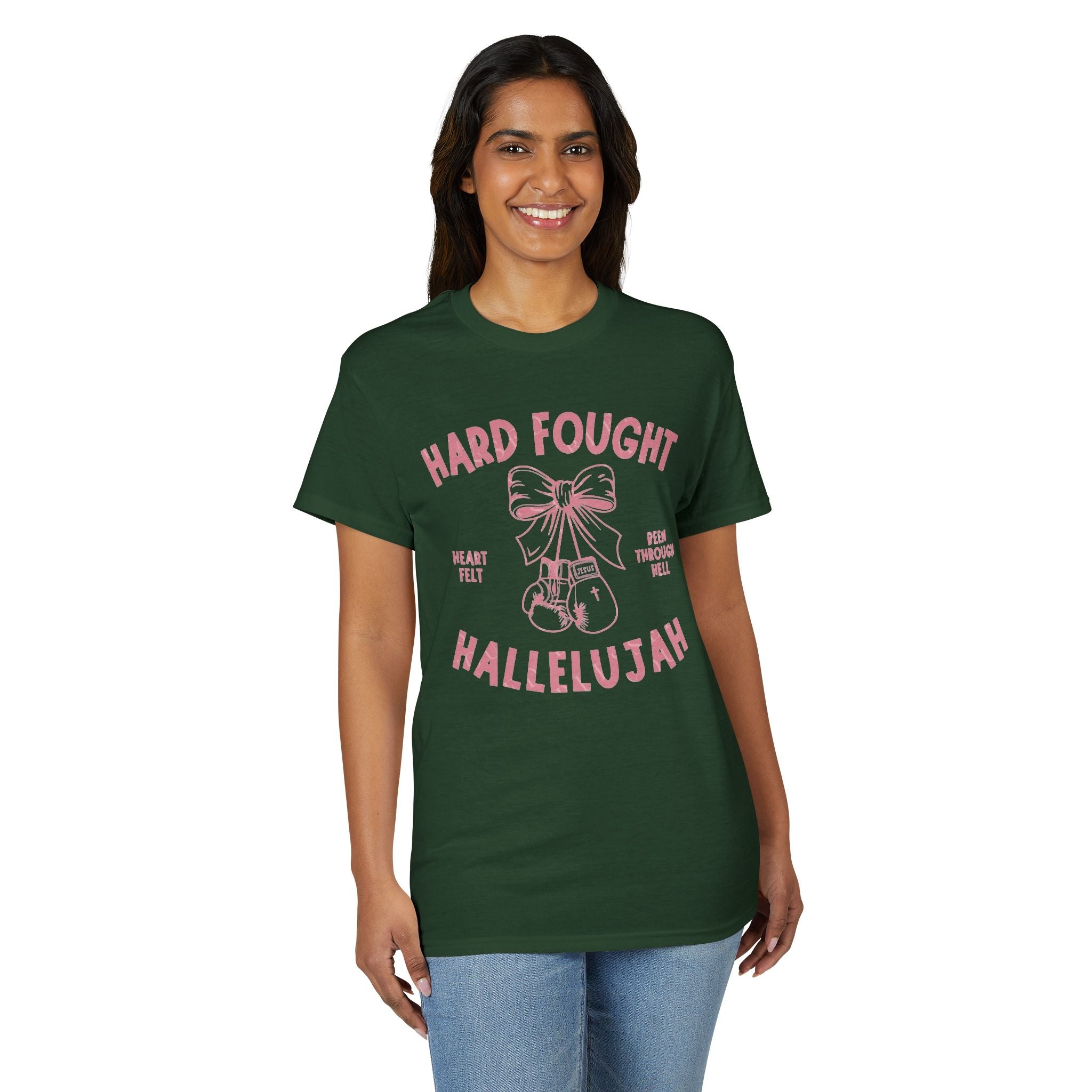 Hard Fought Hallelujah Gildan unisex T-Shirt