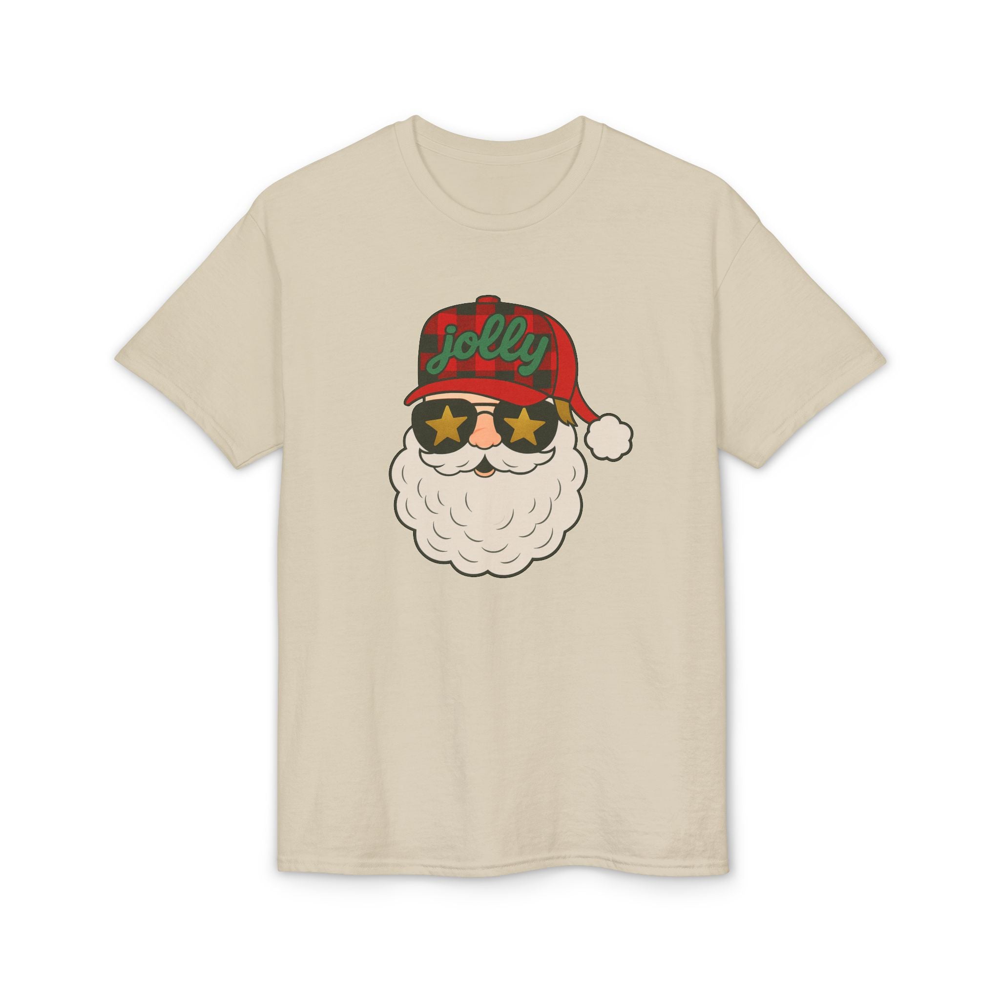 Buffalo Plaid Jolly Santa Gildan unisex T-Shirt
