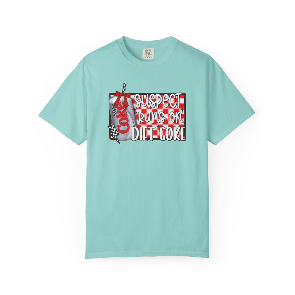 Suspect Runs on Diet Coke Unisex T-Shirt