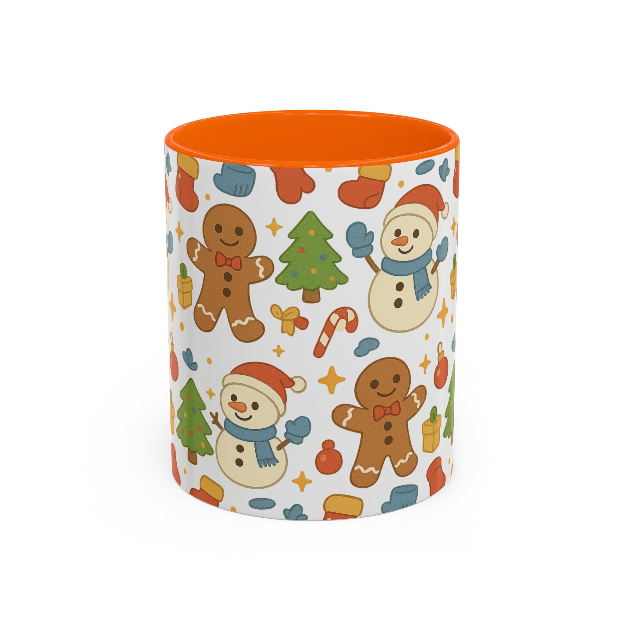 Cute Gingerbread/ Snowmen Christmas Mug
