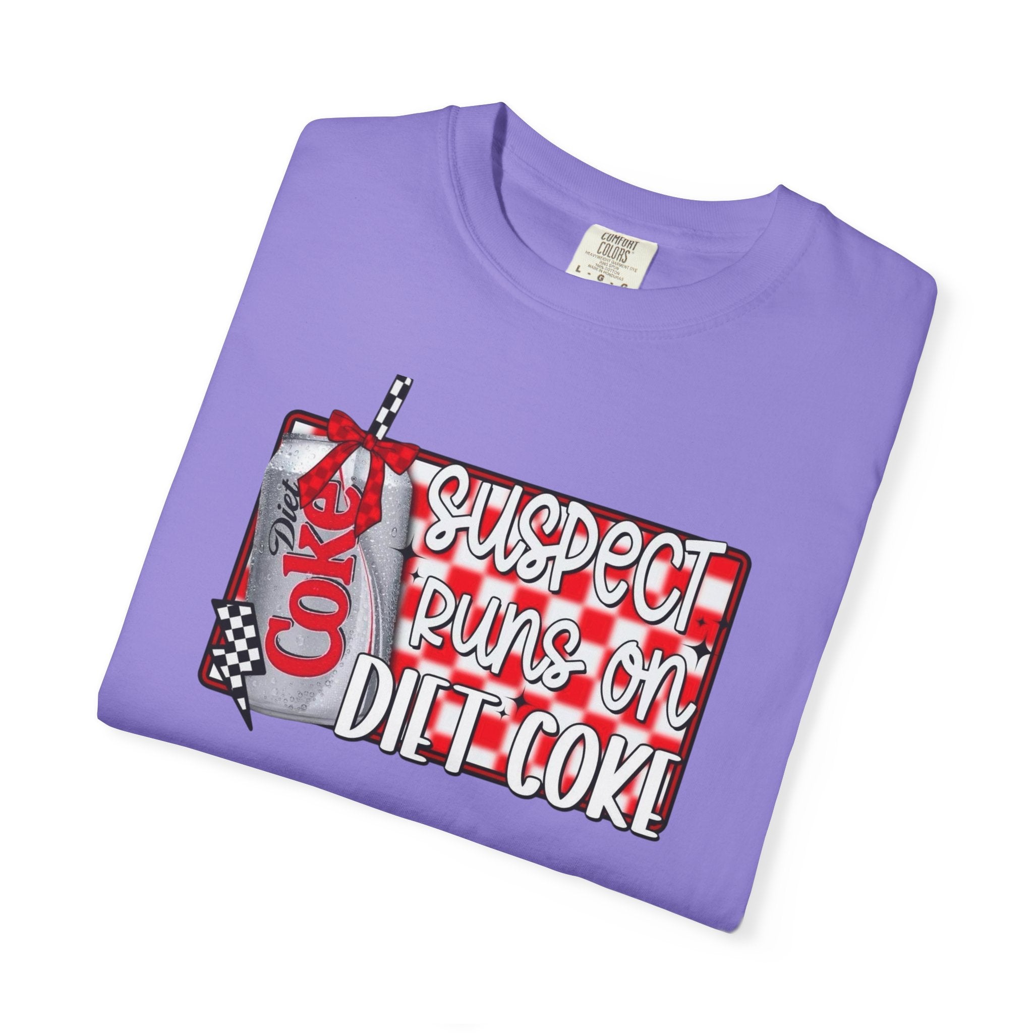 Suspect Runs on Diet Coke Unisex T-Shirt