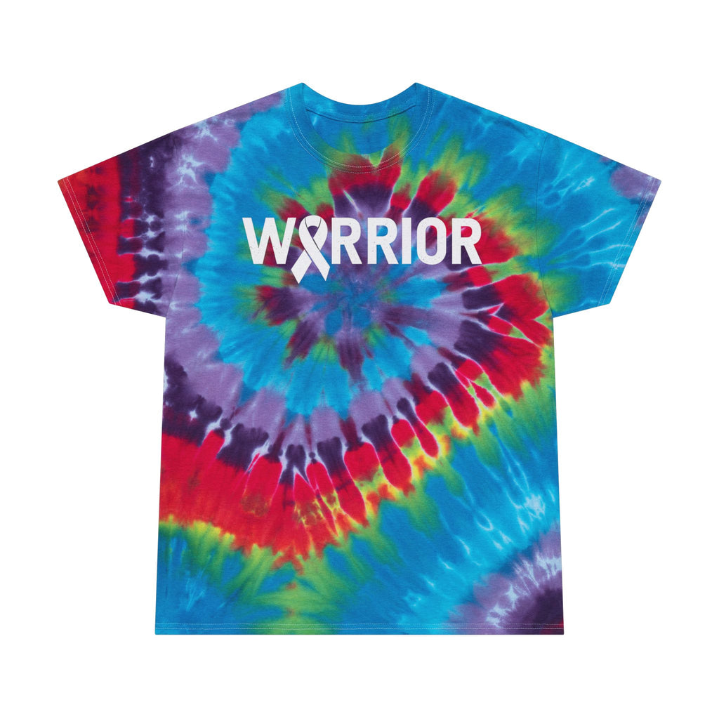 White Ribbon Warrior Tie-Dye Spiral Tee