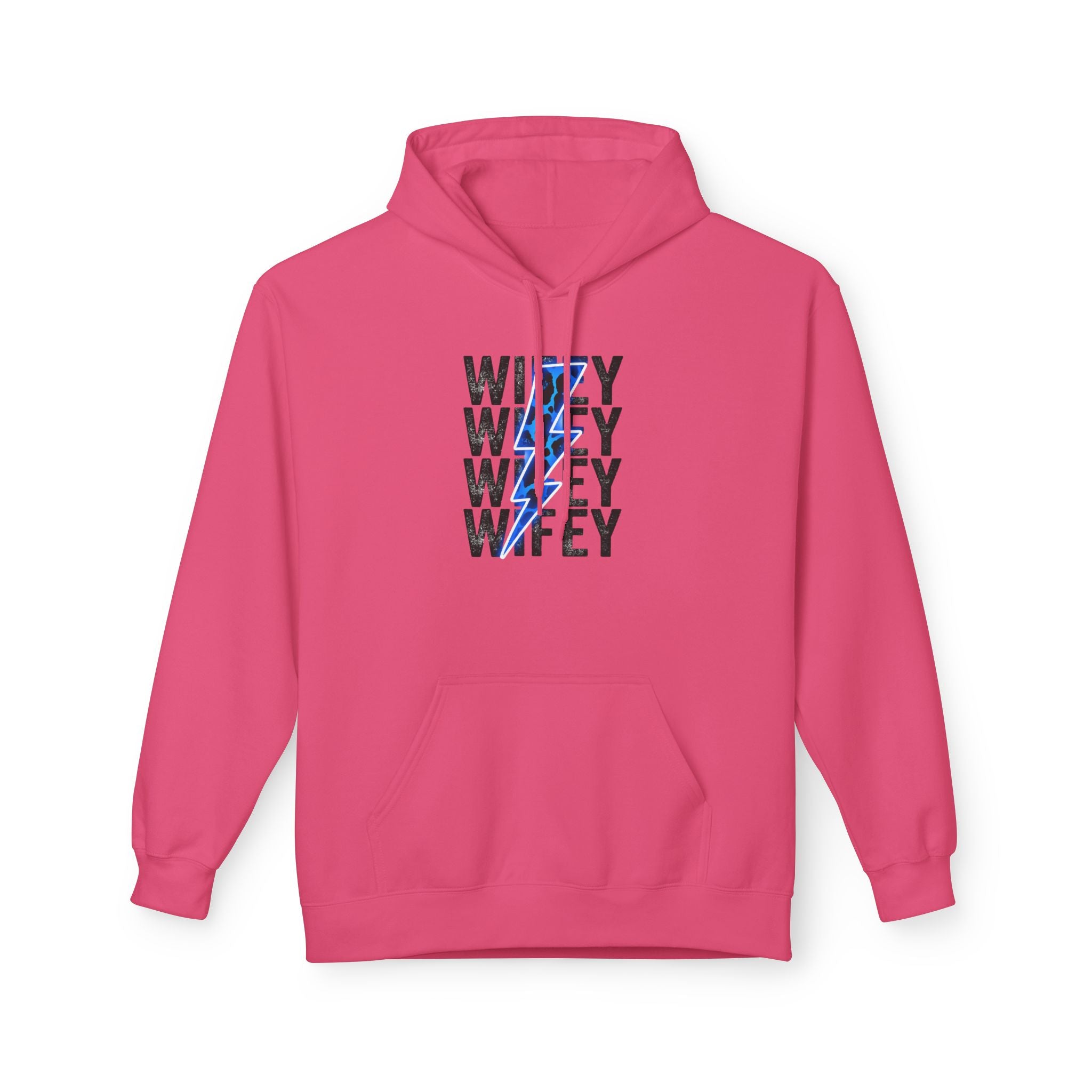 Blue Wifey Fleece Hoodie