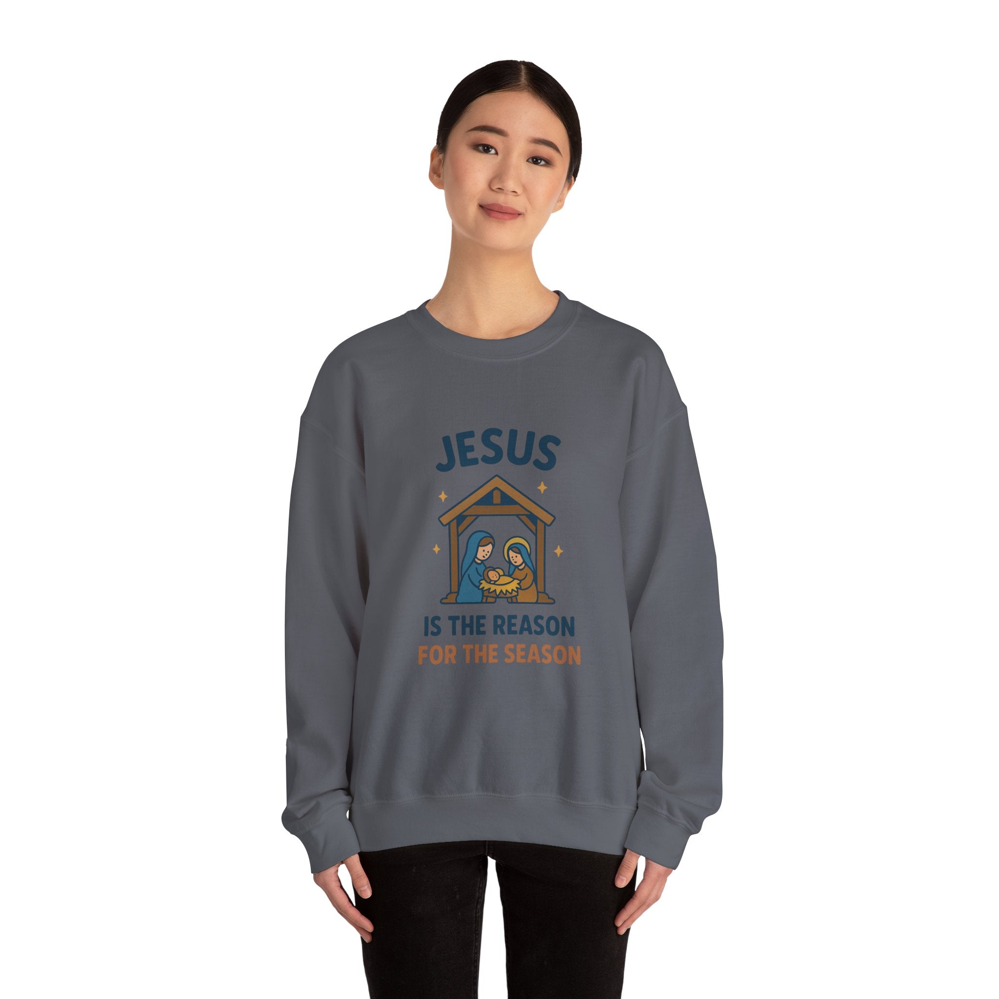 Christmas Sweatshirt - Jesus is the Reason for the Season