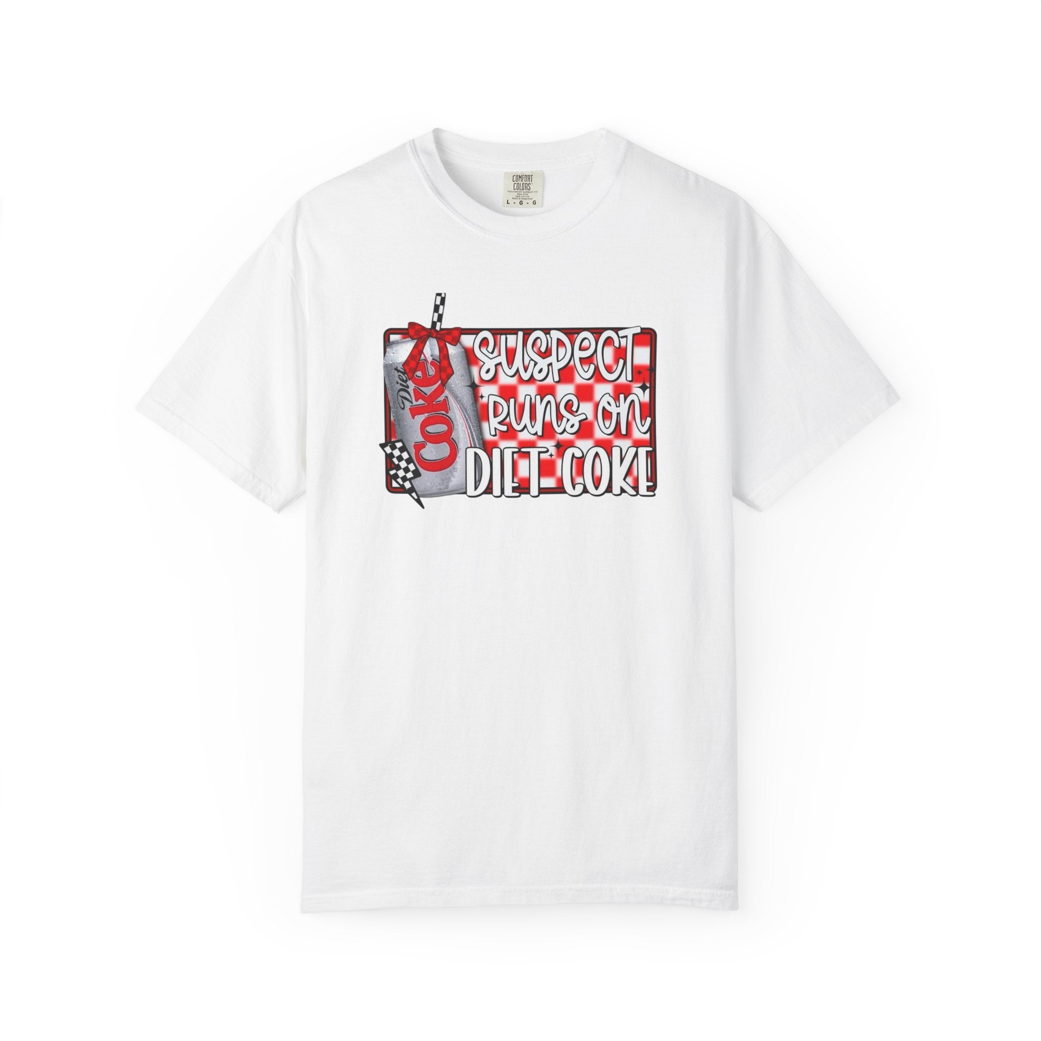 Suspect Runs on Diet Coke Unisex T-Shirt