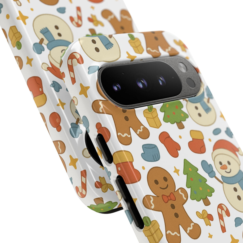 Cute Gingerbread/ Snowmen Christmas Phone Case