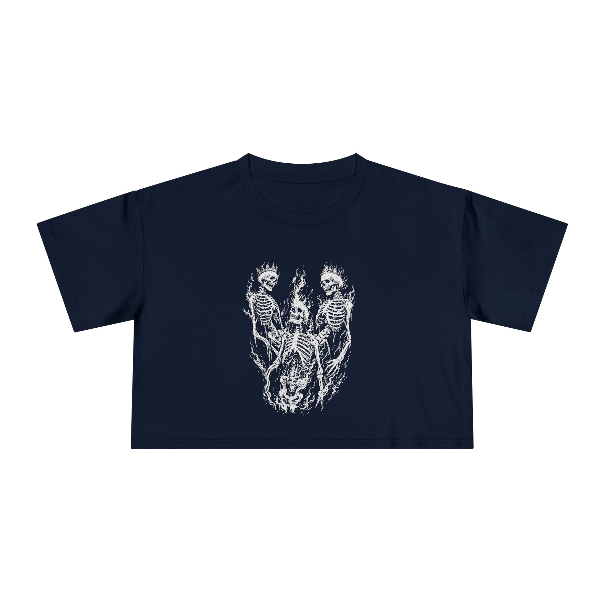 Crop Tee – Skeletons