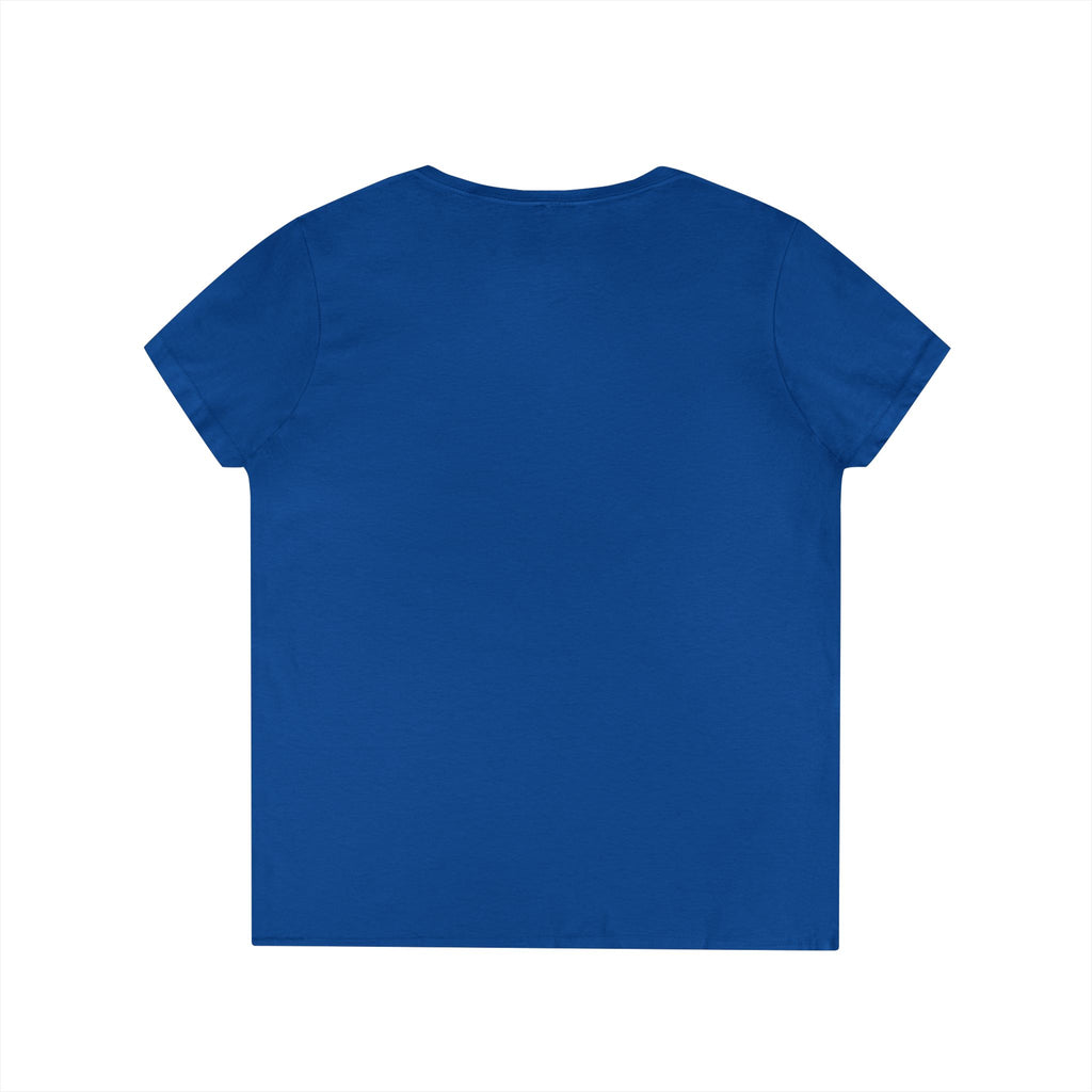 White Ribbon Warrior Gildan V-Neck Tee