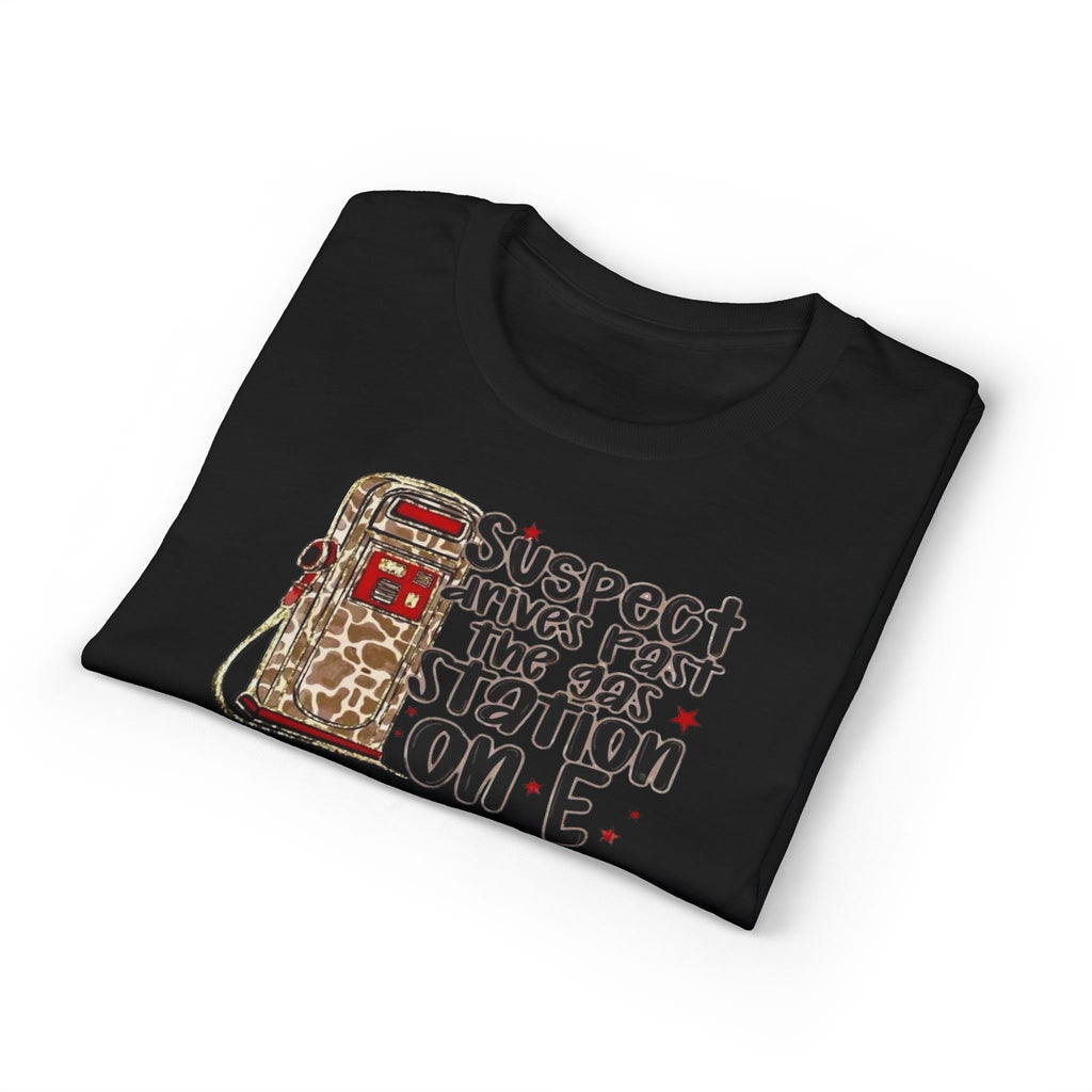 Suspect Drives on E unisex T-Shirt