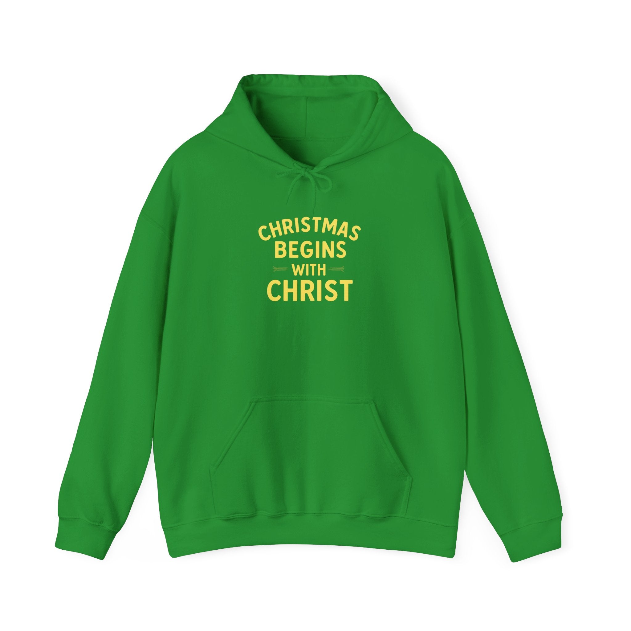 Christmas Begins with Christ Hoodie