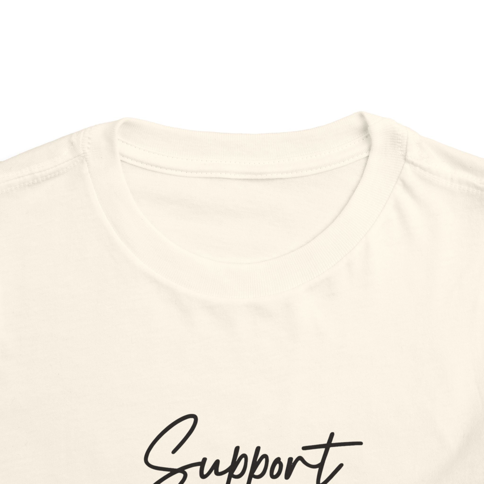 White Ribbon Support Toddler Tee