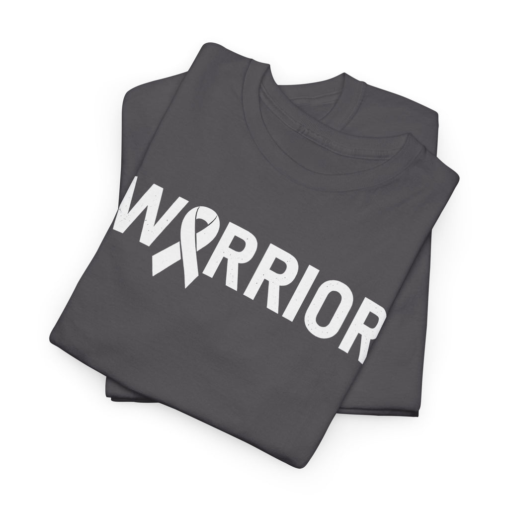 White Ribbon Warrior Unisex Gildan T-Shirt