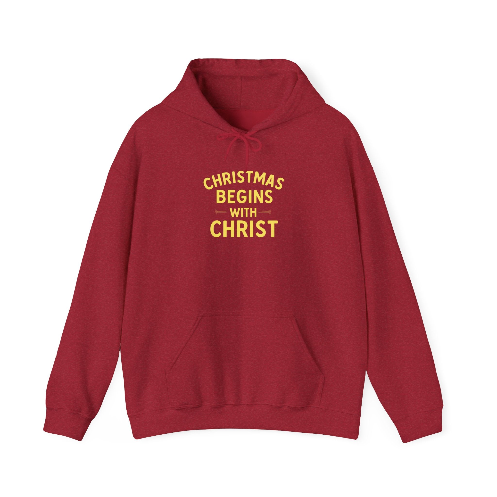Christmas Begins with Christ Hoodie