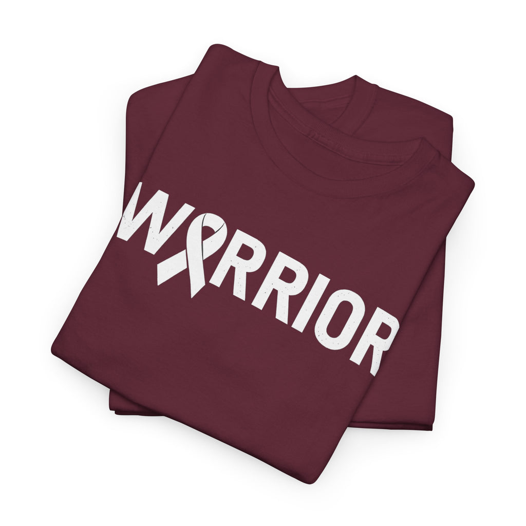 White Ribbon Warrior Unisex Gildan T-Shirt