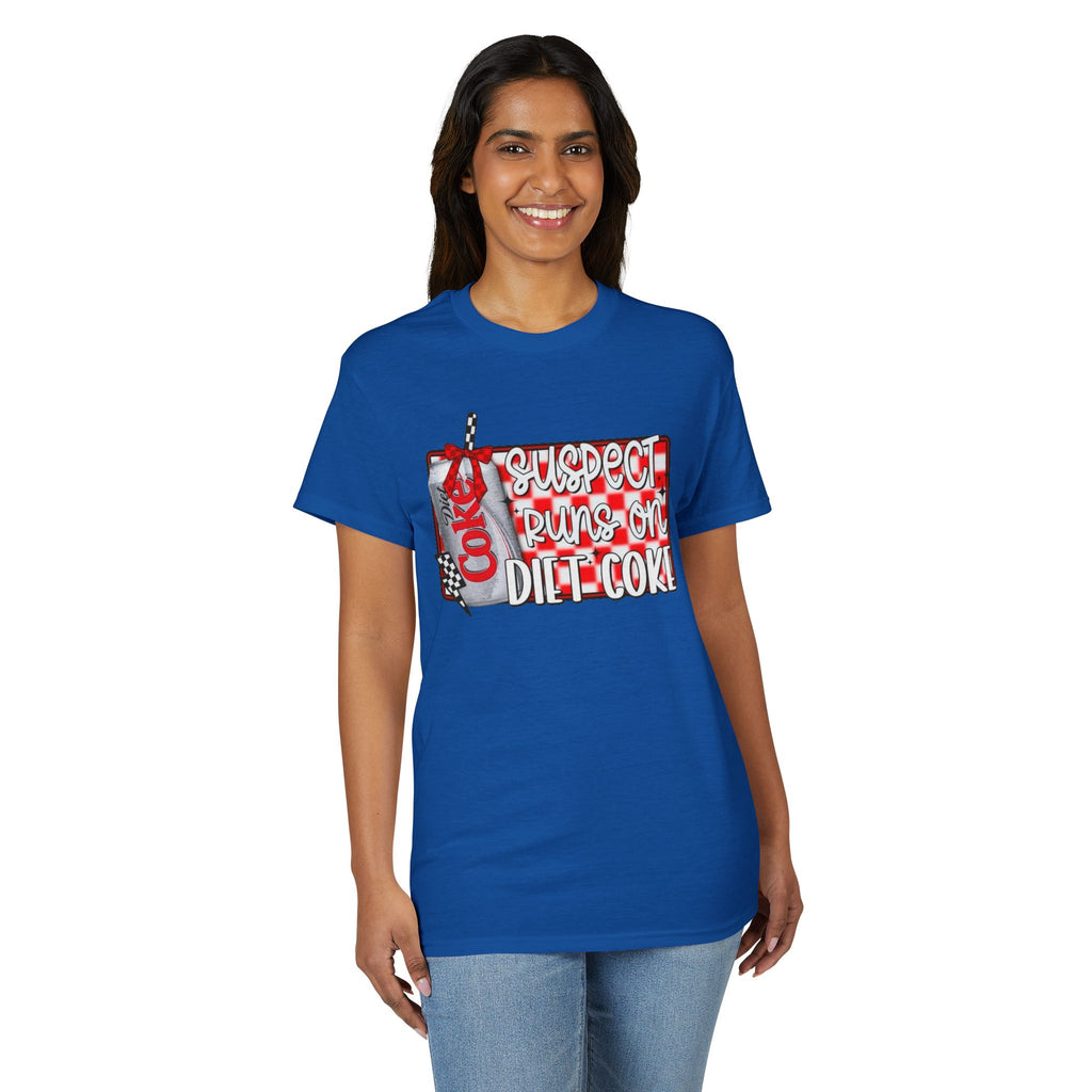 Suspects Runs on Diet Coke Gildan unisex T-Shirt