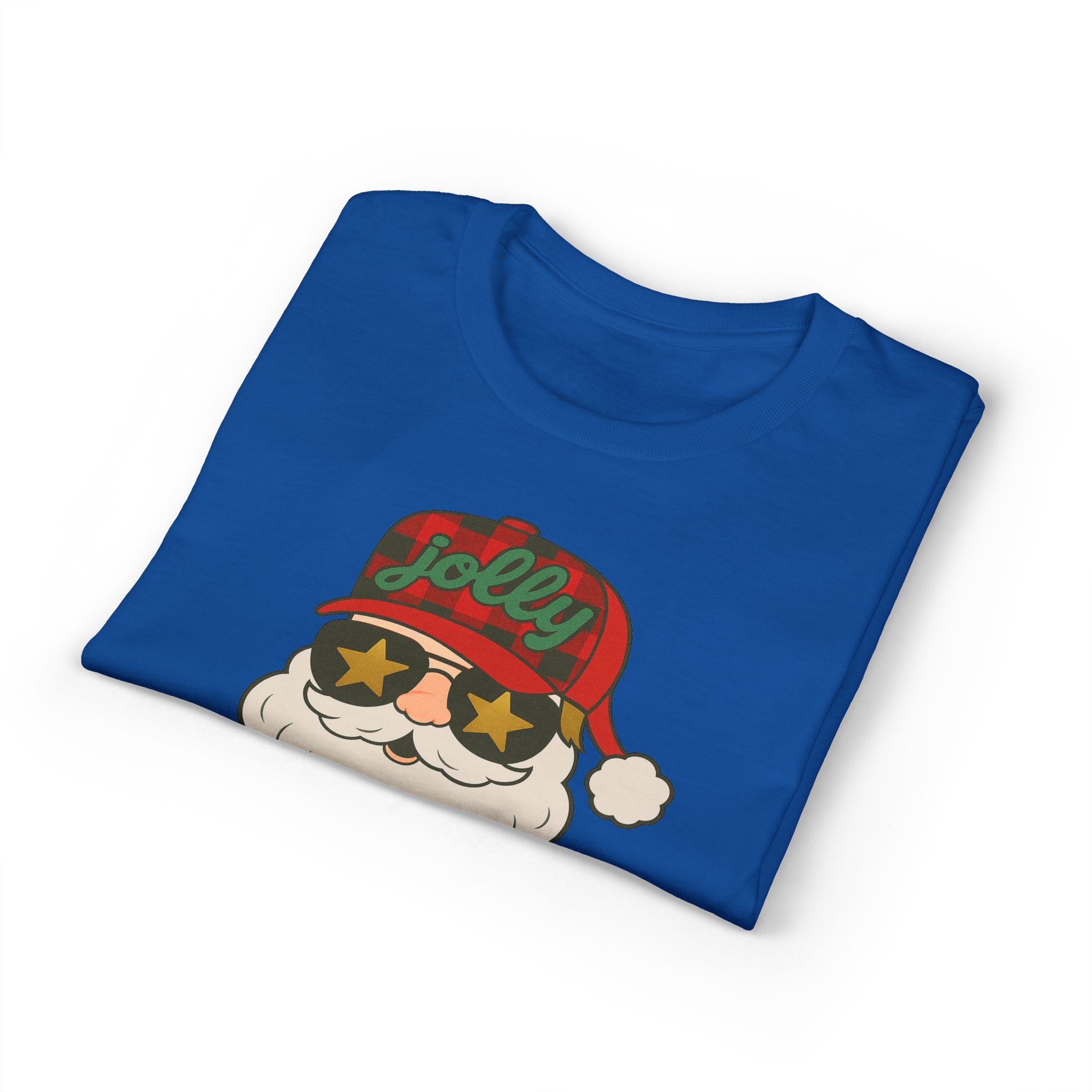 Buffalo Plaid Jolly Santa Gildan unisex T-Shirt